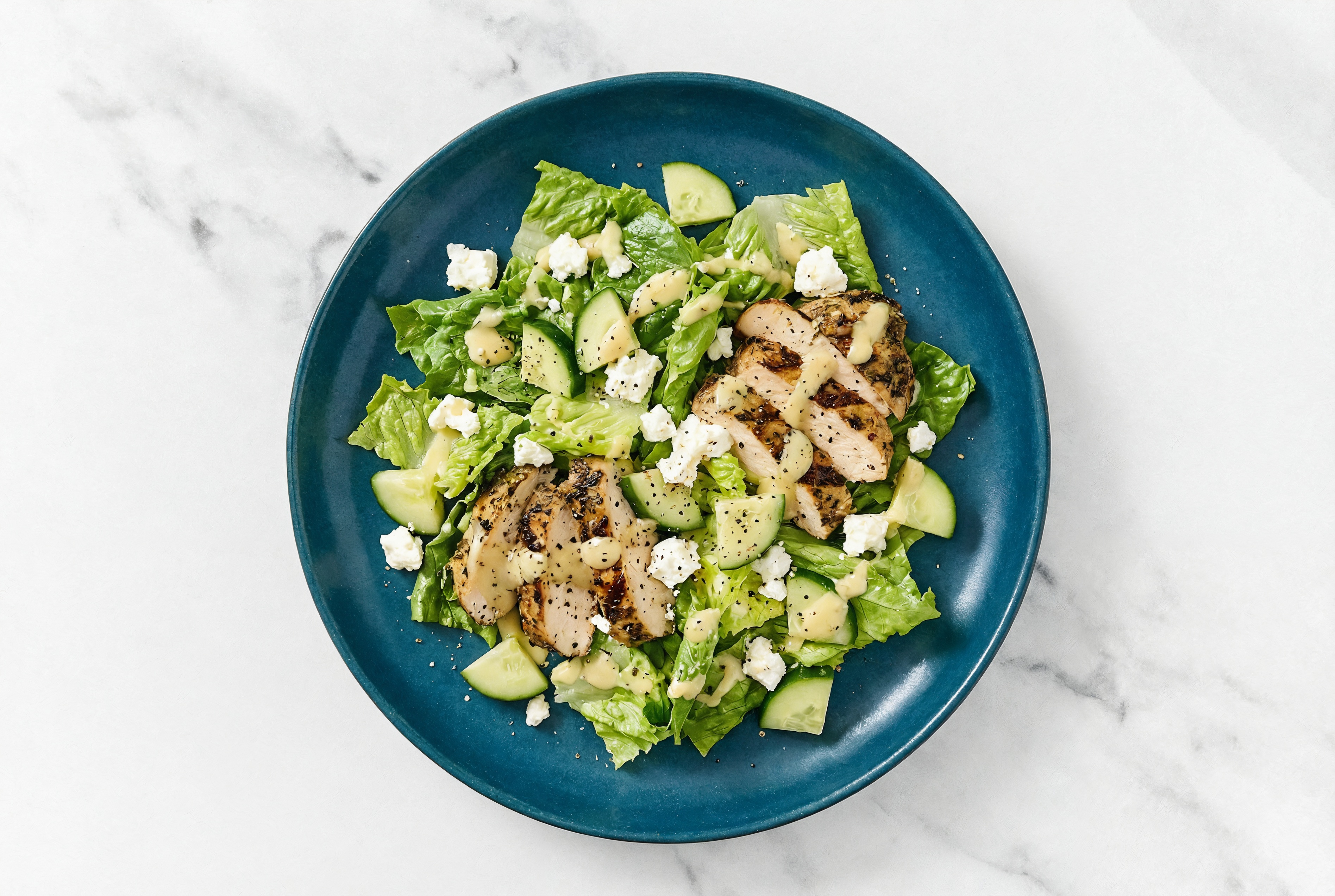 Grilled Mediterranean Chicken Breast Greek Salad