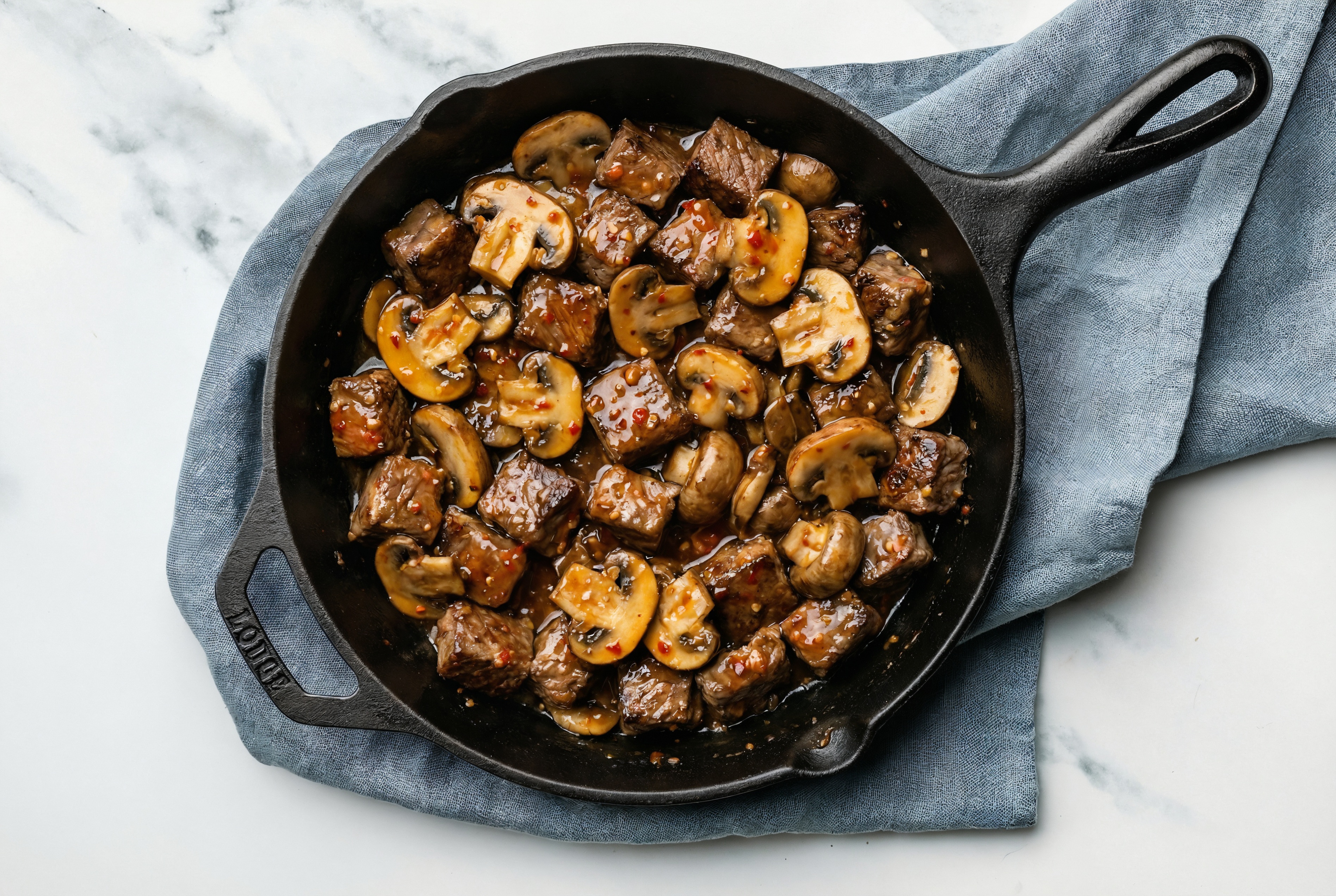 Sweet Chili Short Rib Stir-Fry with Mushrooms