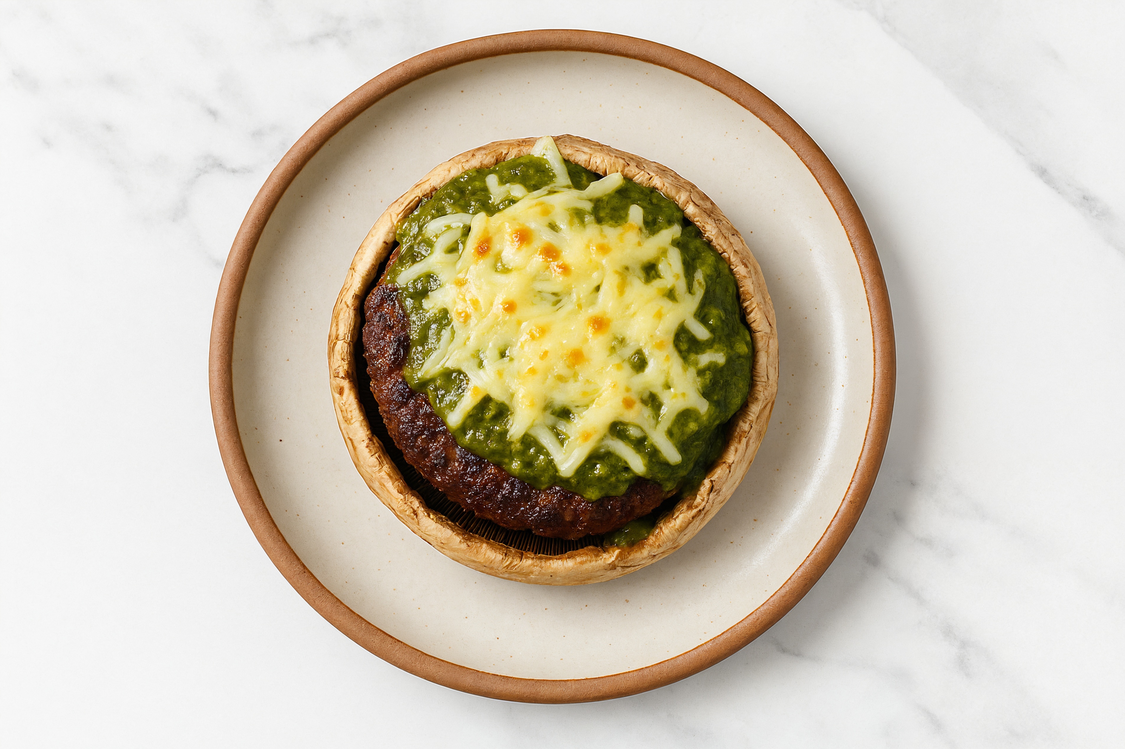 Saag Beyond Stuffed Mushrooms