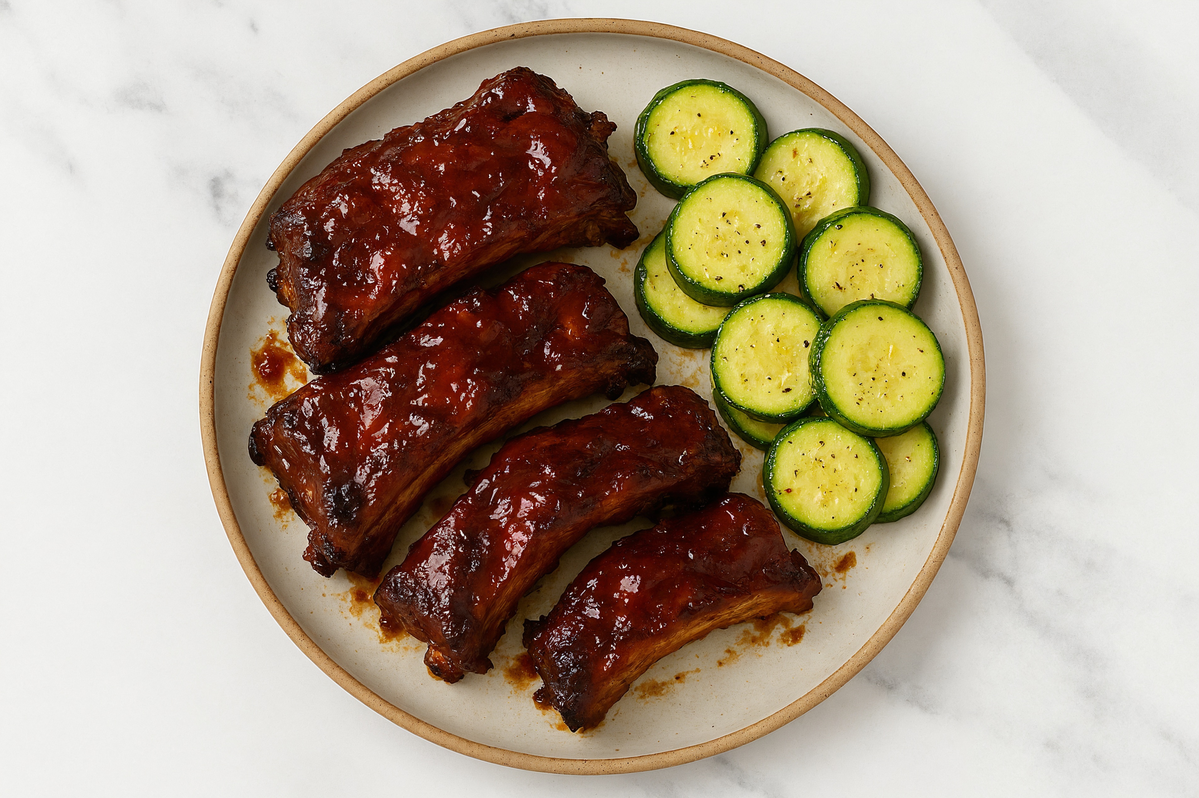BBQ Baby Back Ribs + Summer Squash with Original BBQ