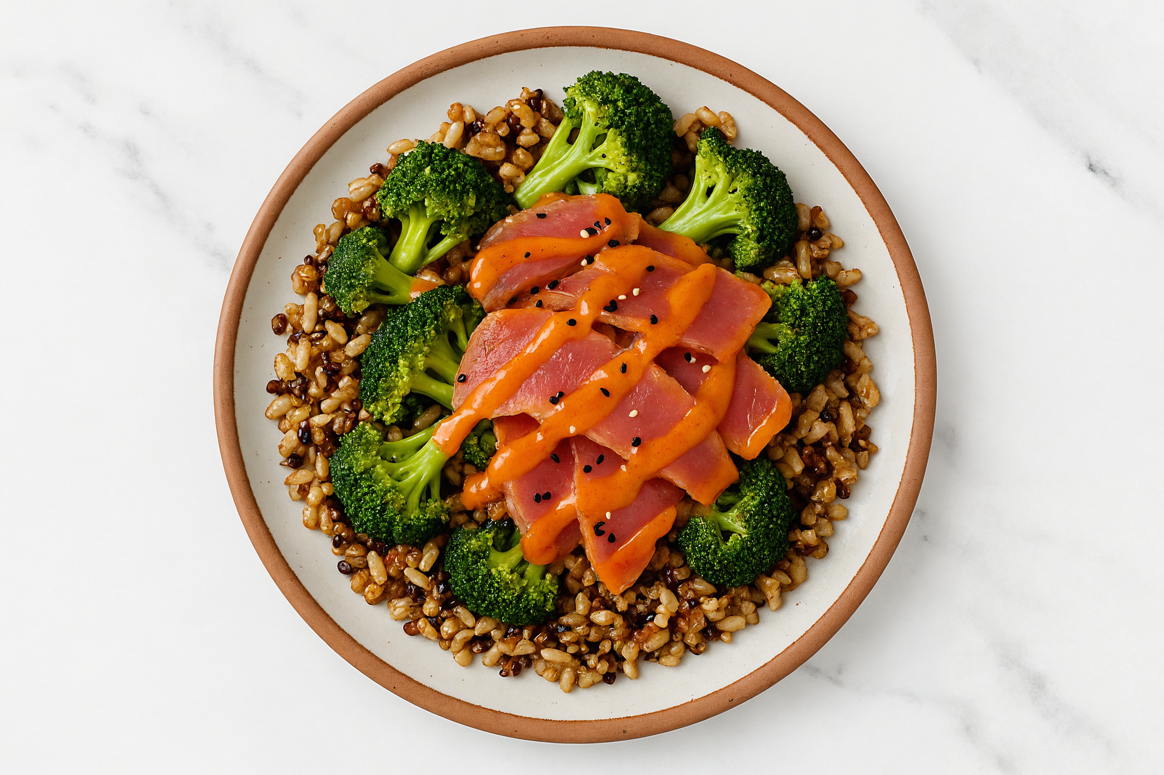 Tuna Seven Grain Bowl with Sweet Hickory & Broccoli