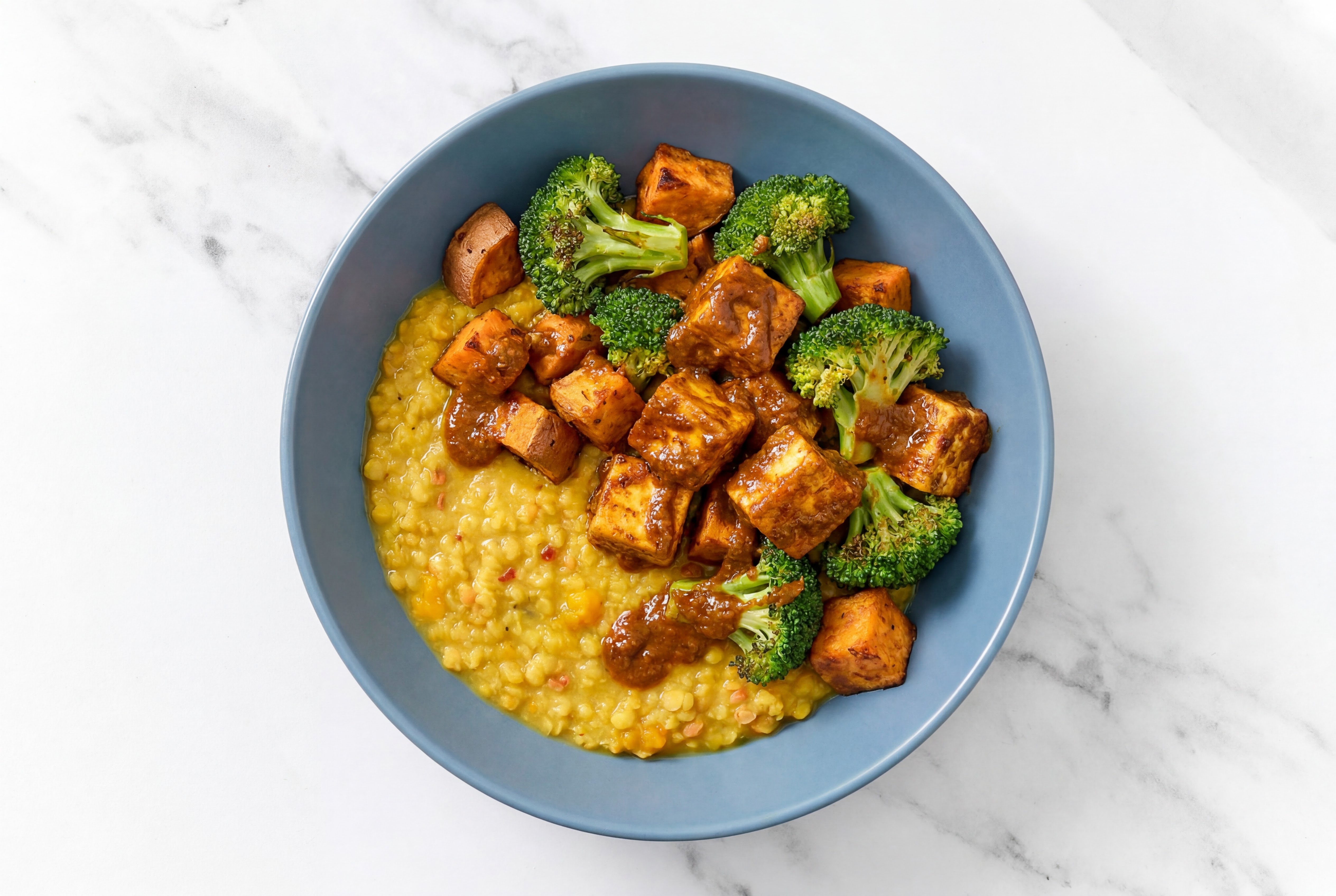 Saucy Indian Paneer + Dal Veggie Bowl