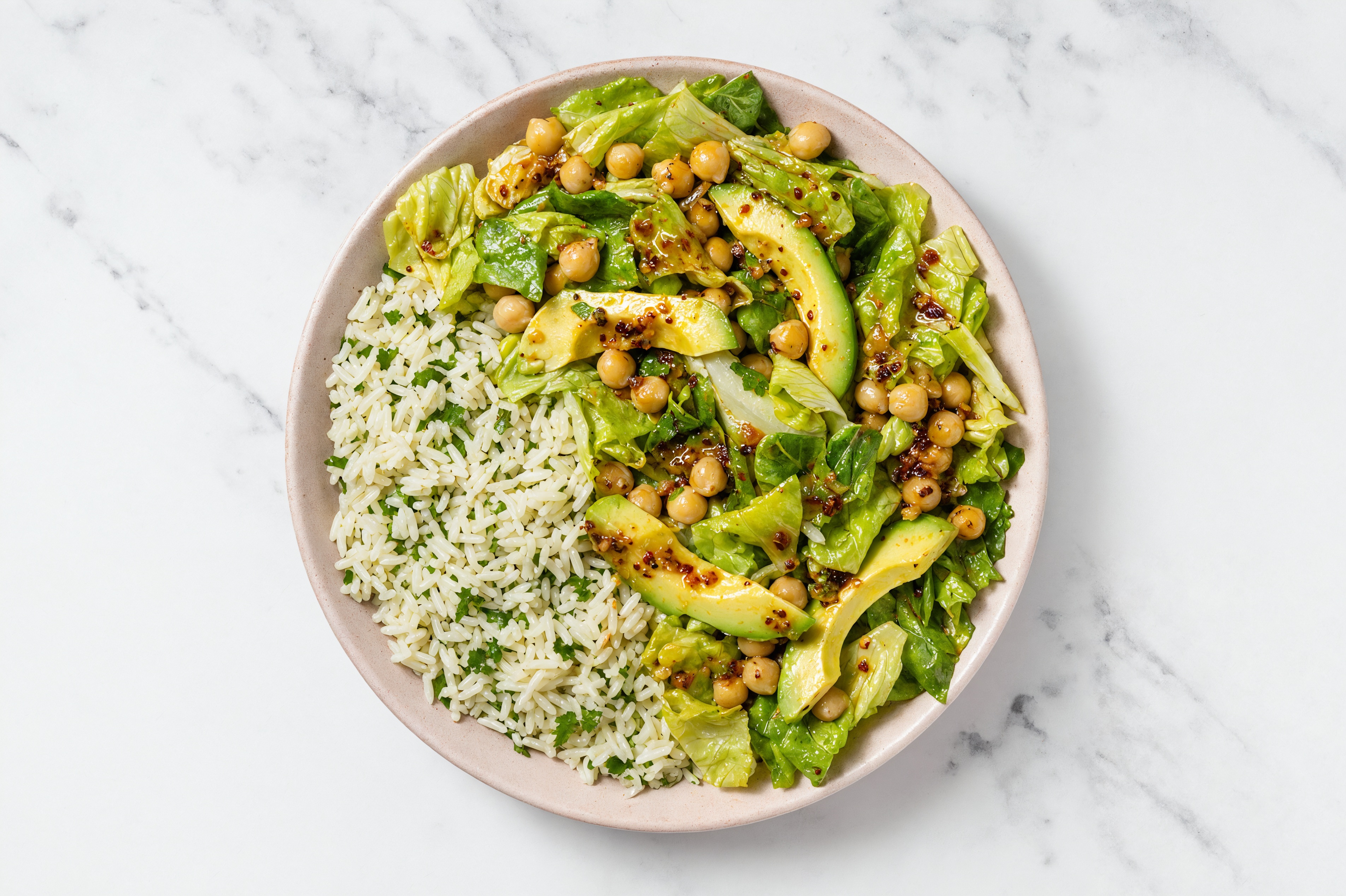 Chili Crisp Avocado Rice Bowl