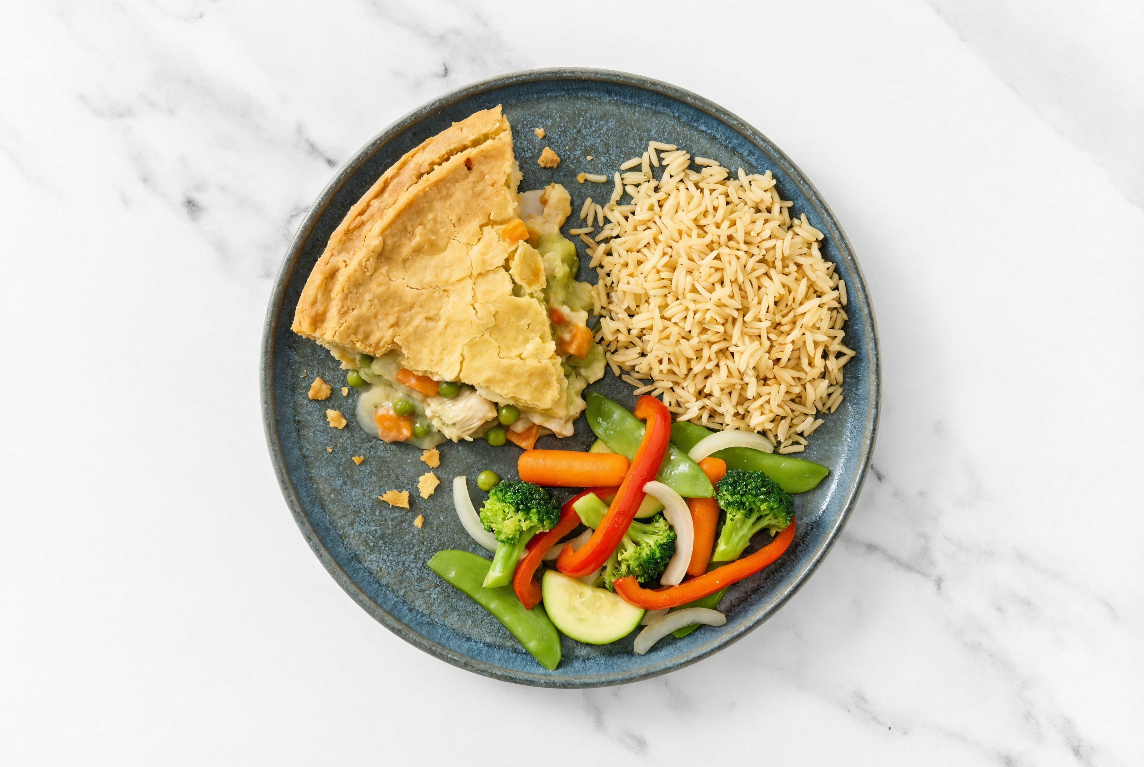 Chicken Pot Pie with Veggies & Bone Broth Rice