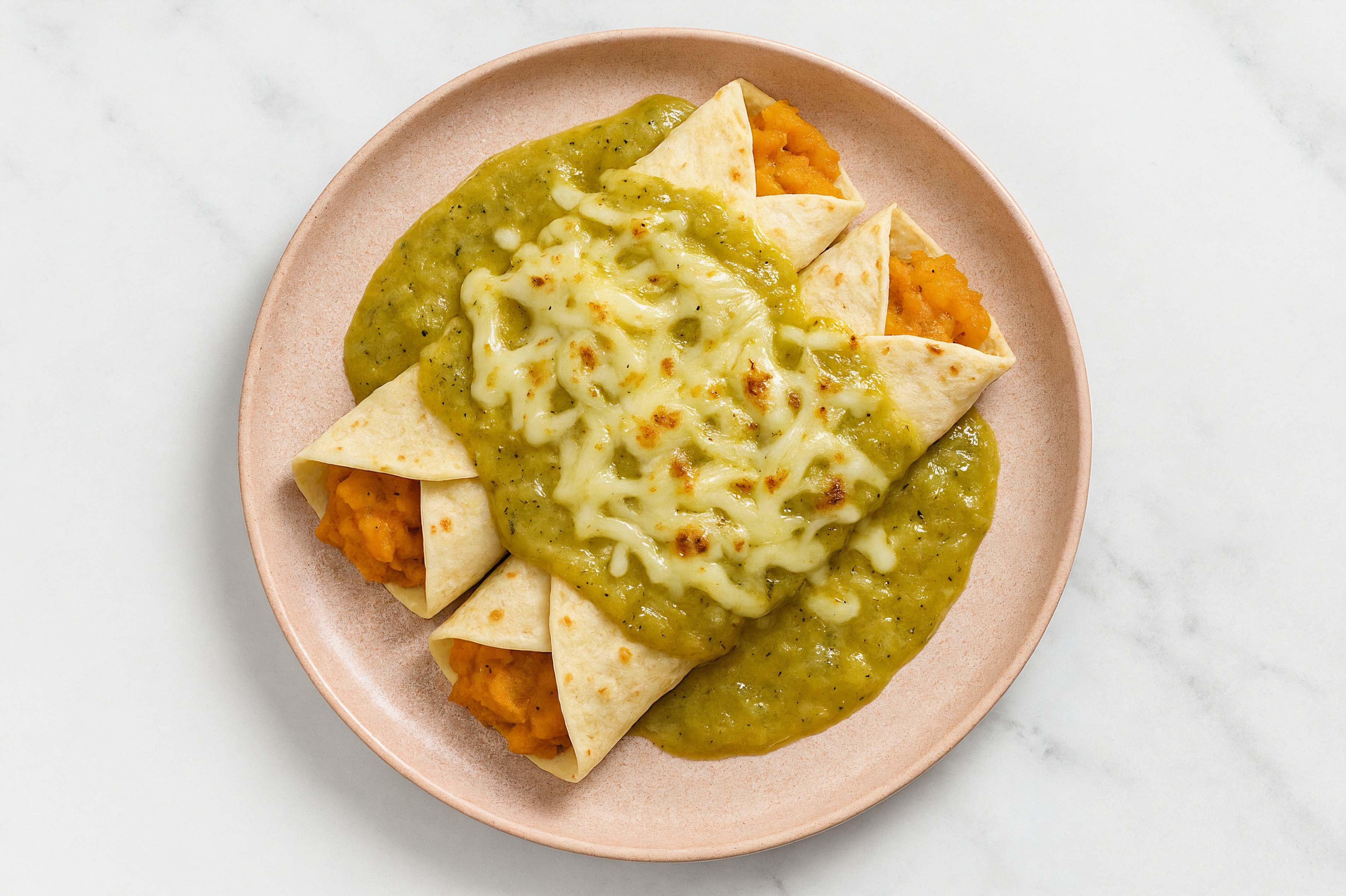  Grain-Free Green Chile Sweet Potato Enchiladas
