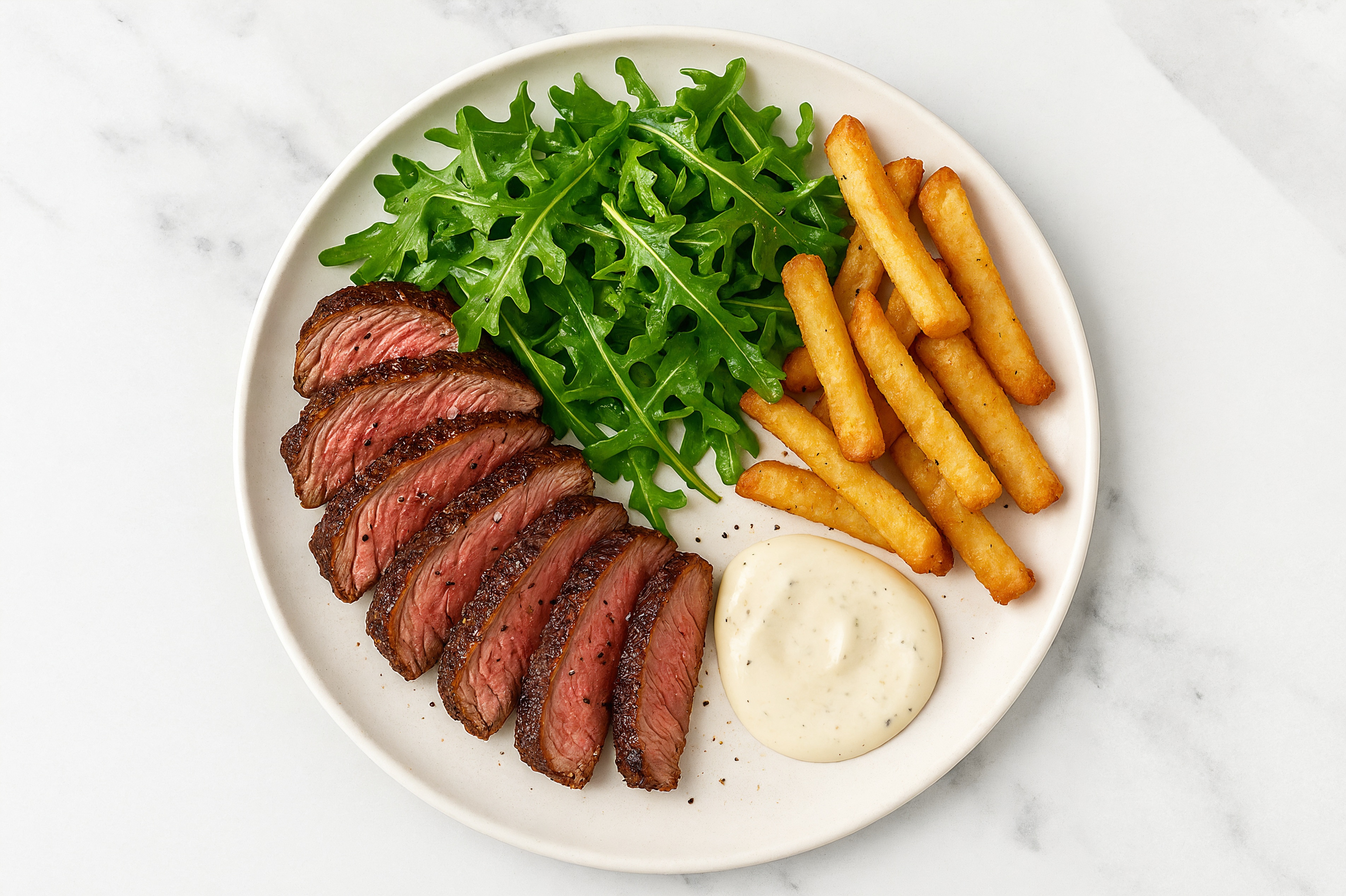 Wagyu Strip Steak + Super Veggie Fries with Ranch
