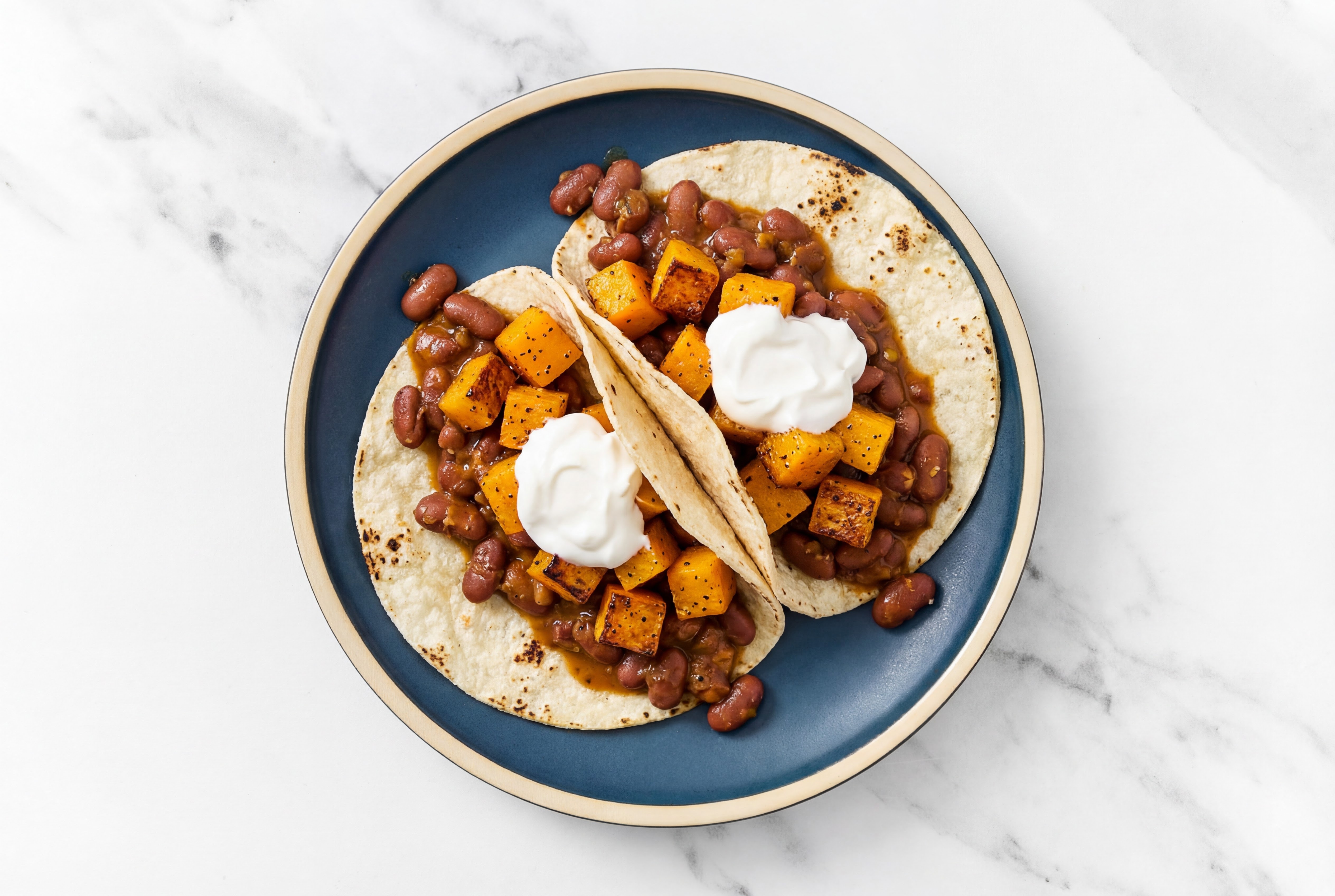  Creole Red Bean + Butternut Tacos