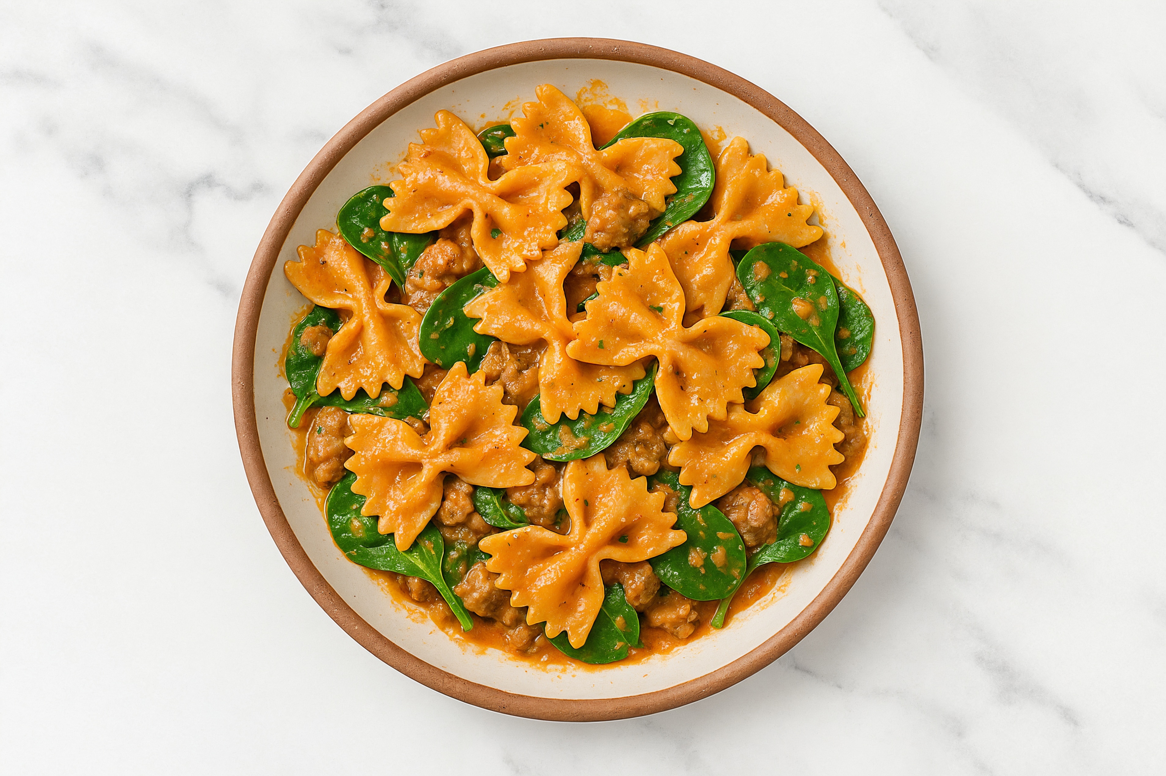 Tuscan Lamb Pasta with Spinach