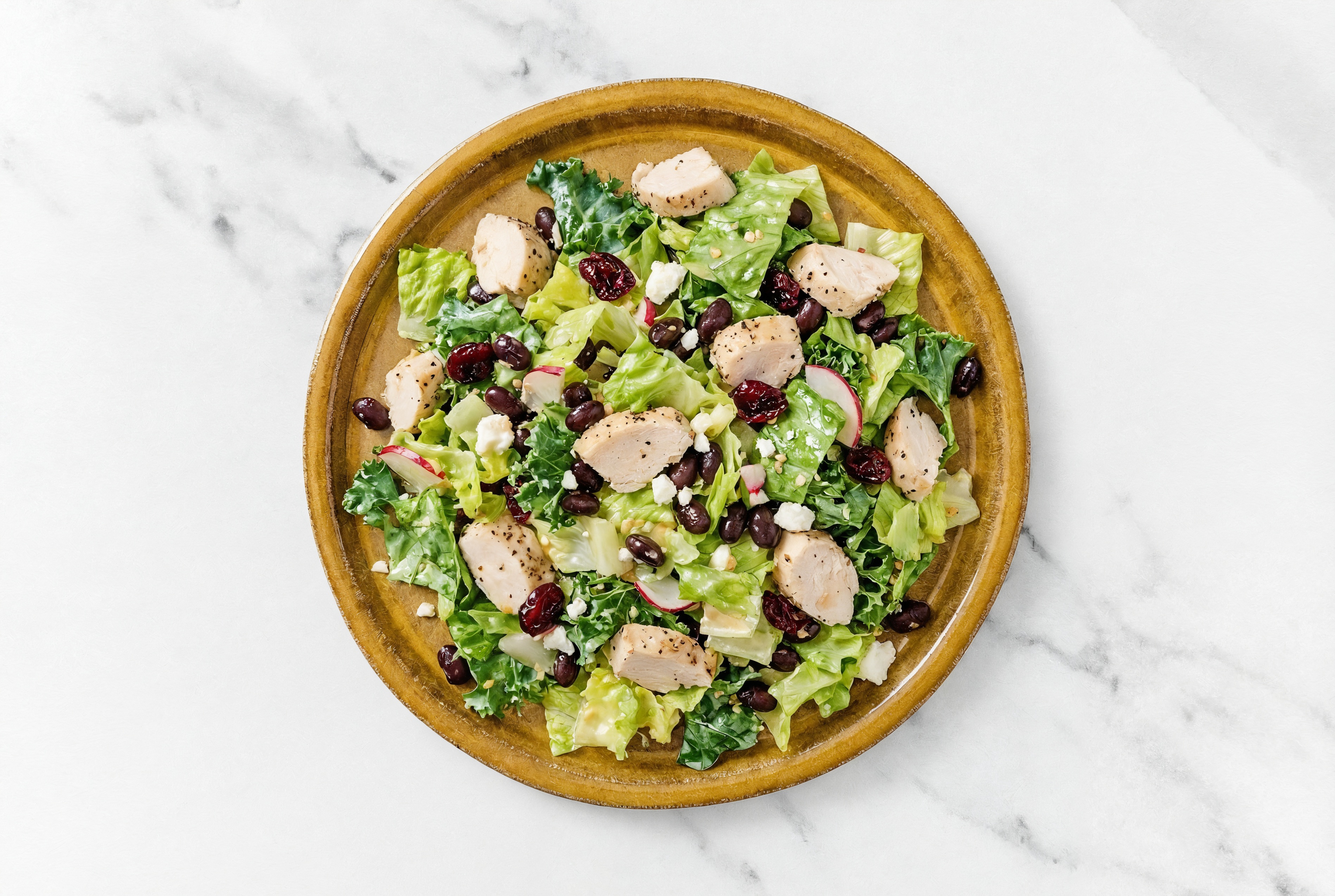 Chicken + Black Bean Honey Citrus Salad