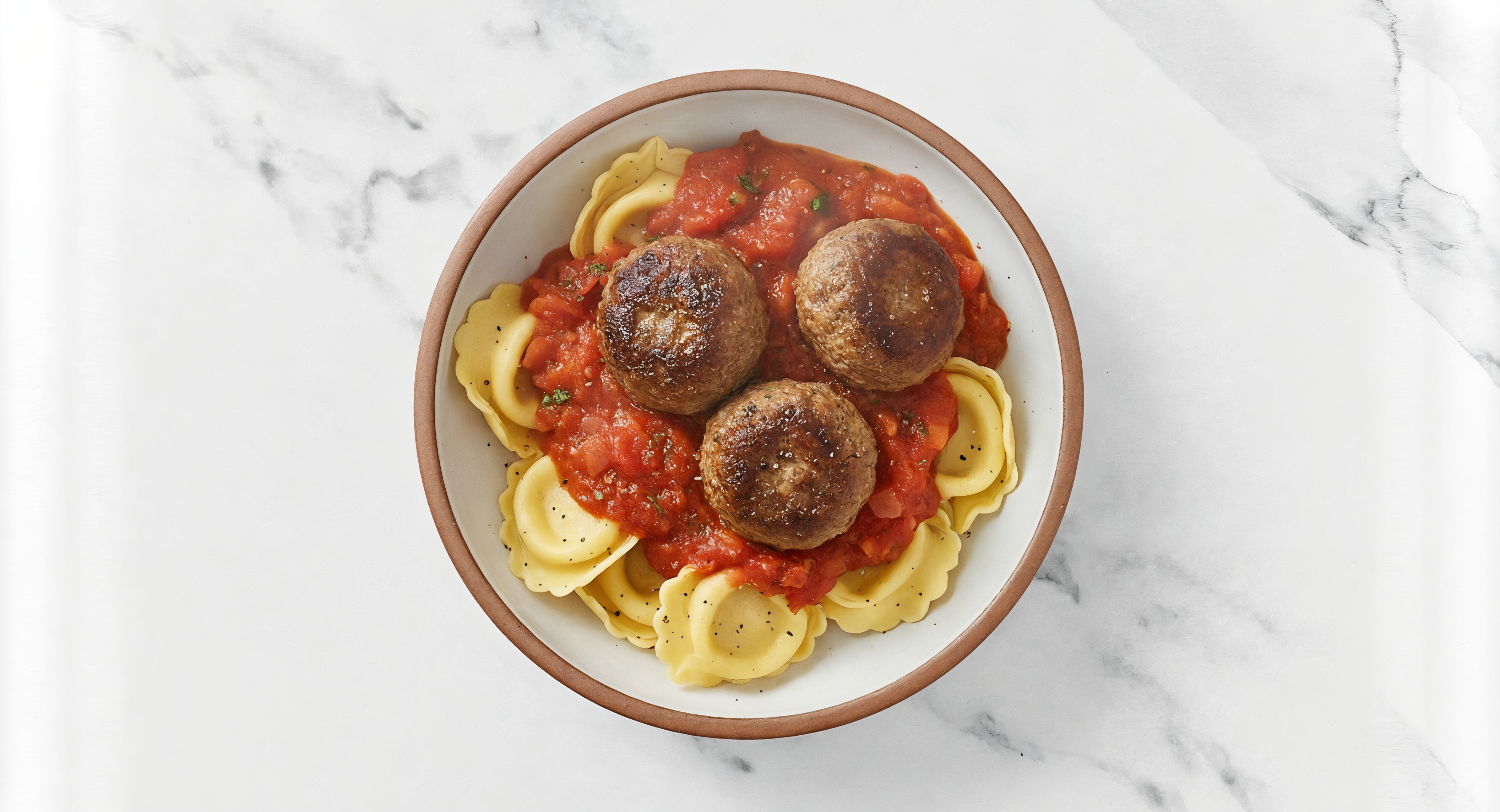 Meatball Marinara Cheesy Cheese Tortelloni