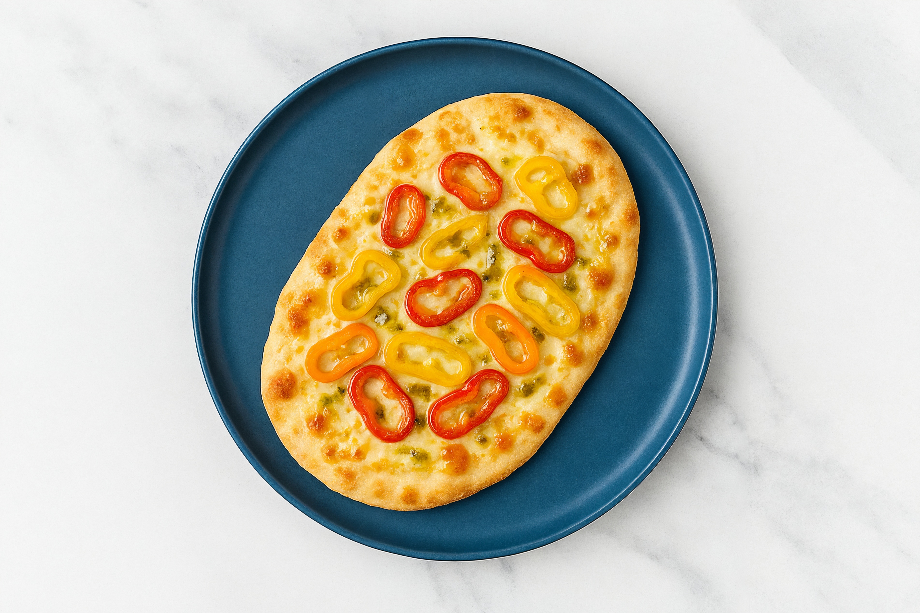 Serrano Pepper White Pizza with Shredded Mozzarella Cheese