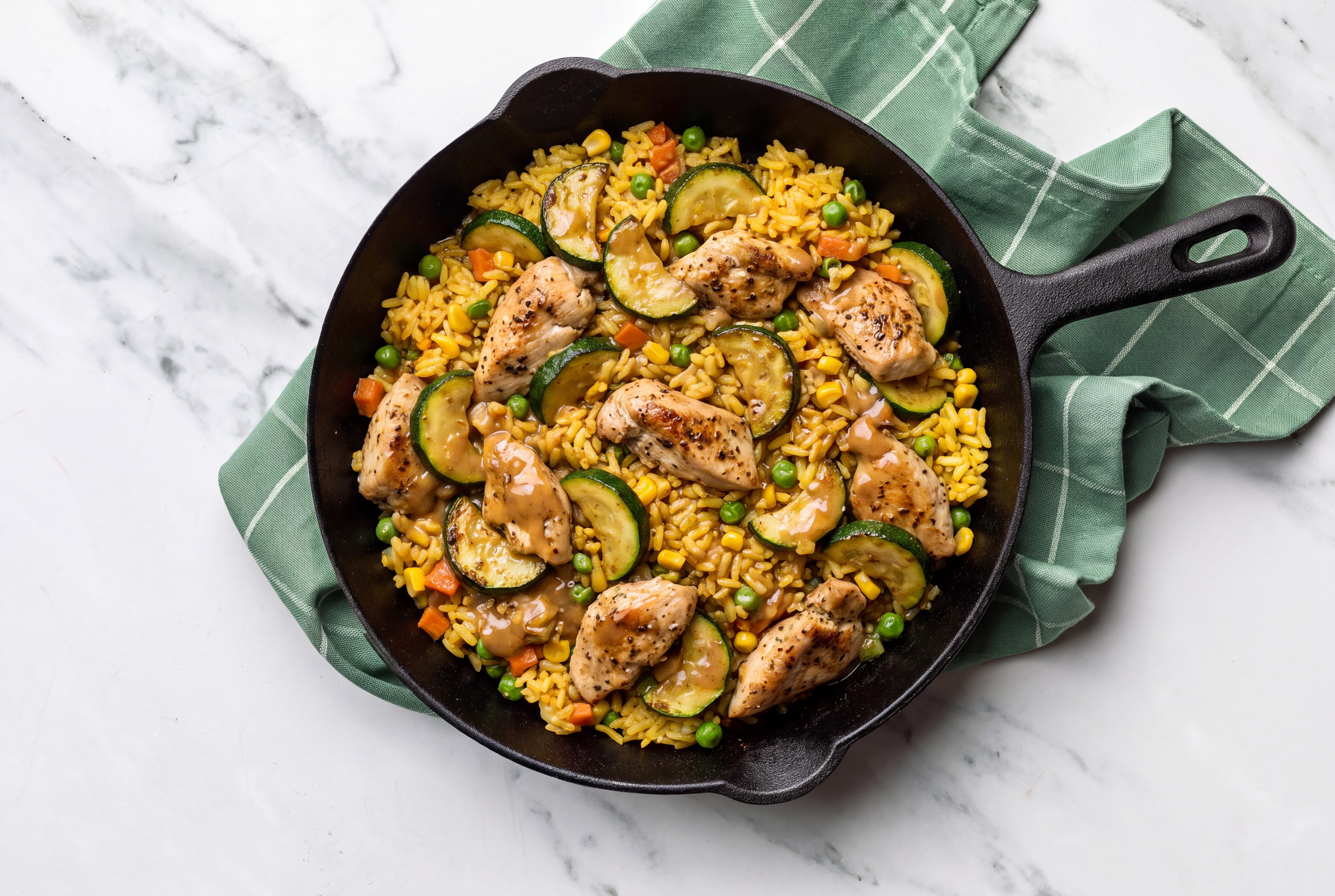Chicken + Zucchini Fried Rice