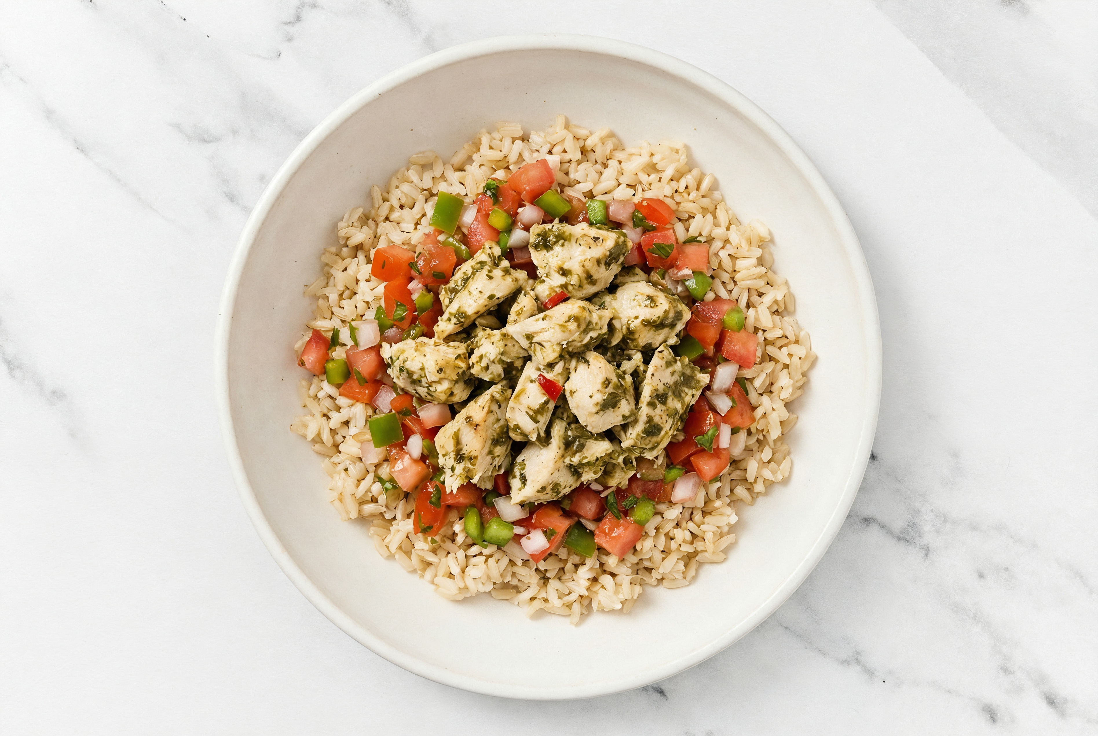 Cilantro Lime Chicken 'n Salsa Grainbowl