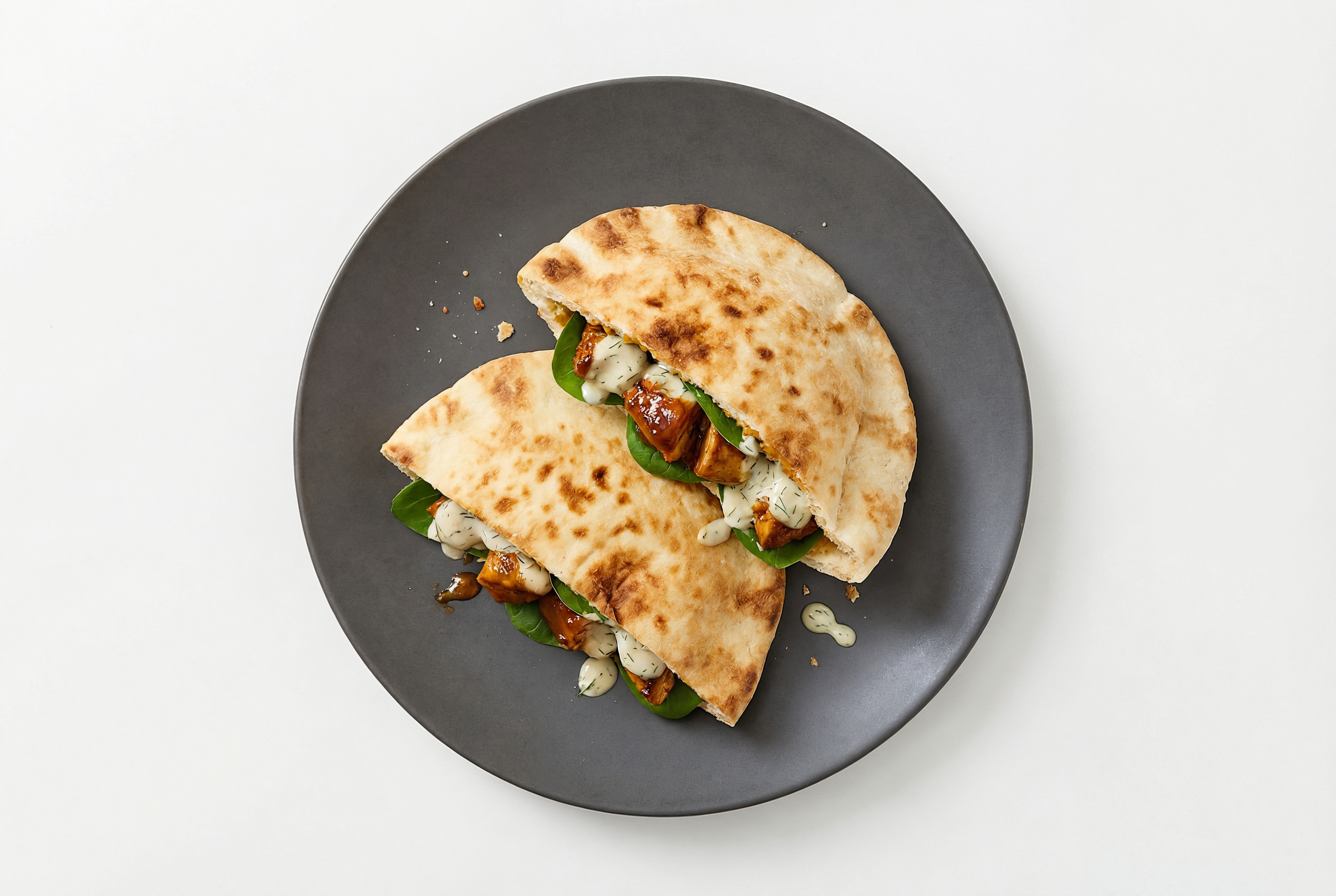 Creamy Dill Tandoori Chicken Traditional Pita