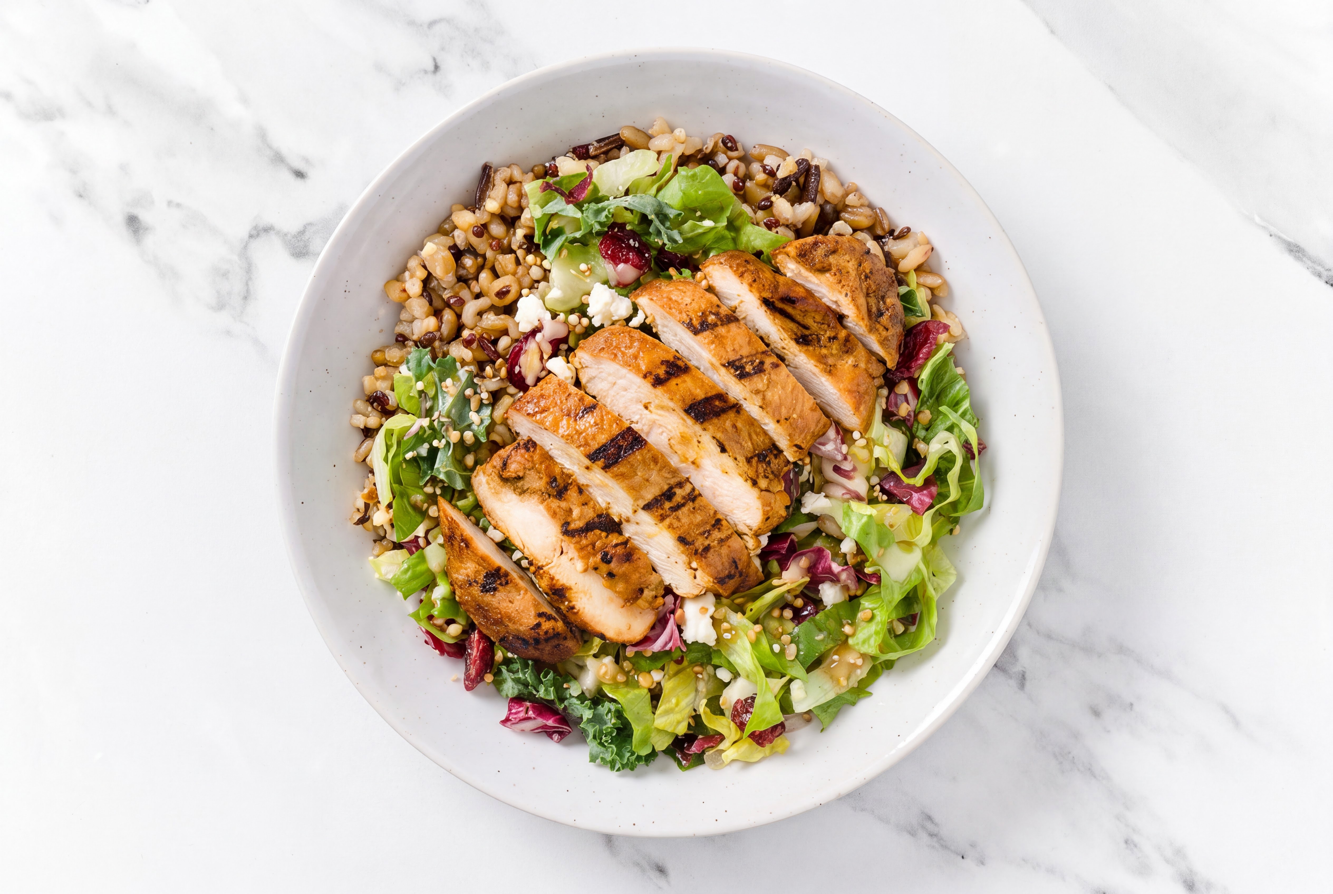 Sweet 'n Spicy Honey Citrus Chicken Grain Salad