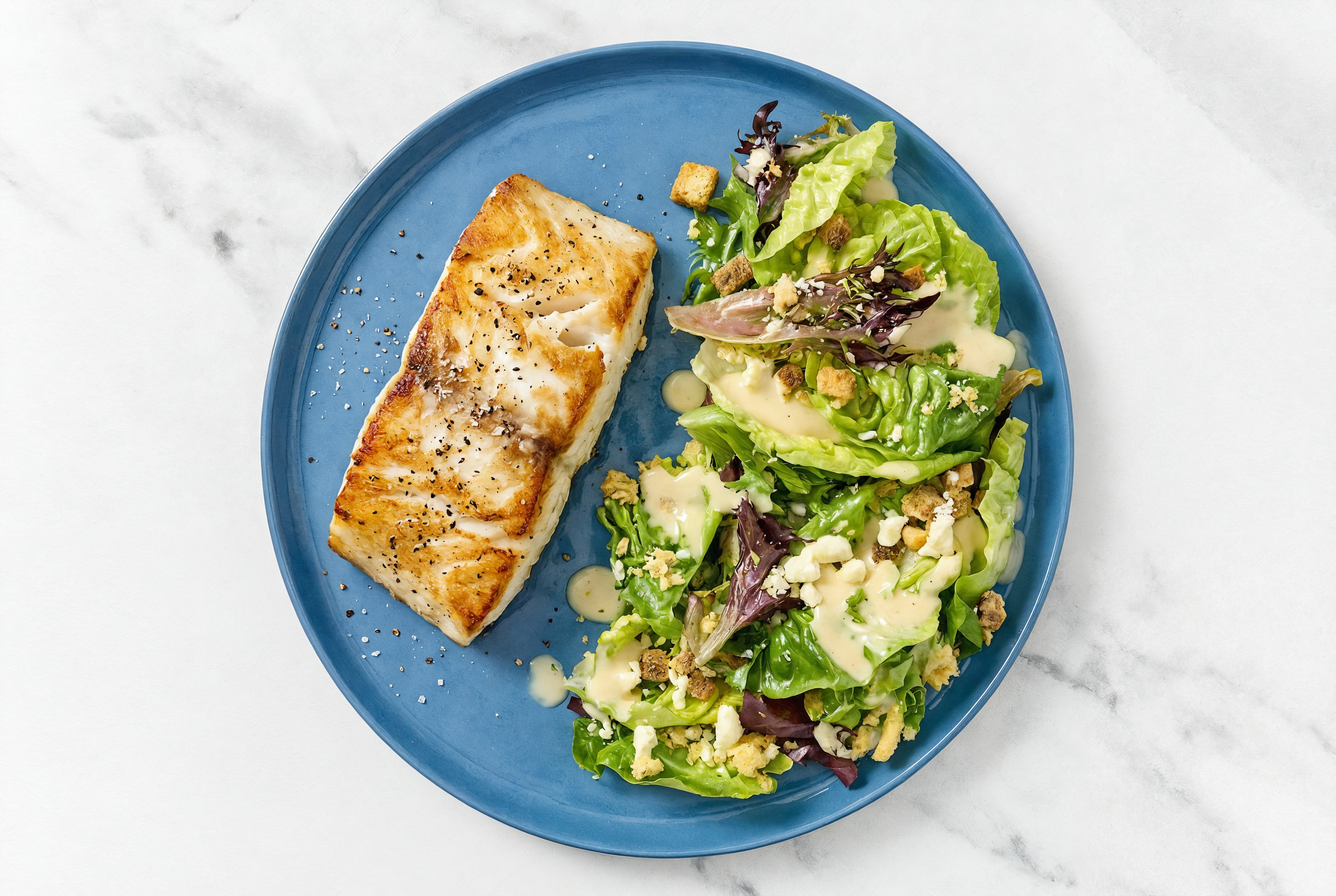 Halibut Little Gem Salad