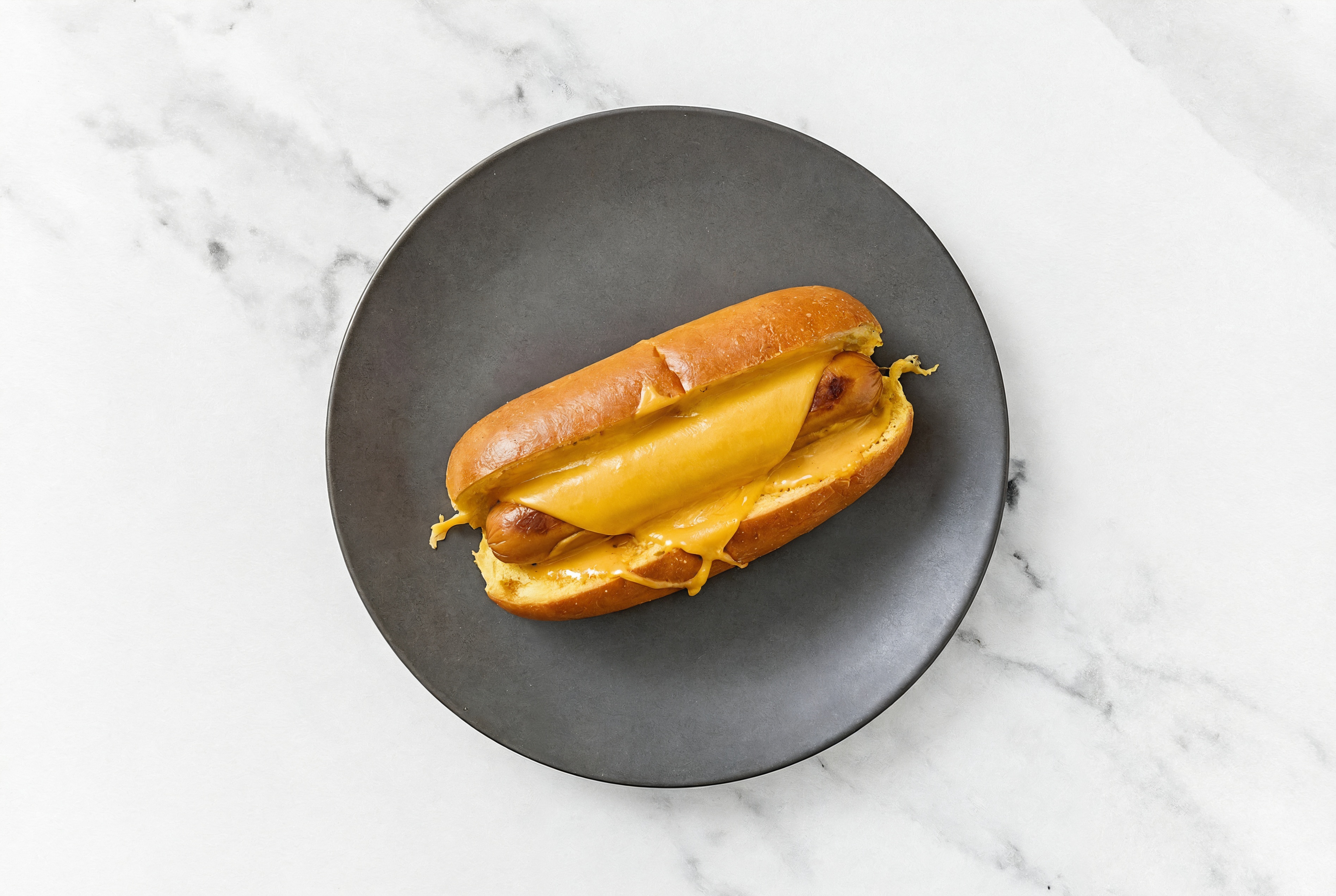 Cheddar Smart Dog with Super Special Sauce on Brioche