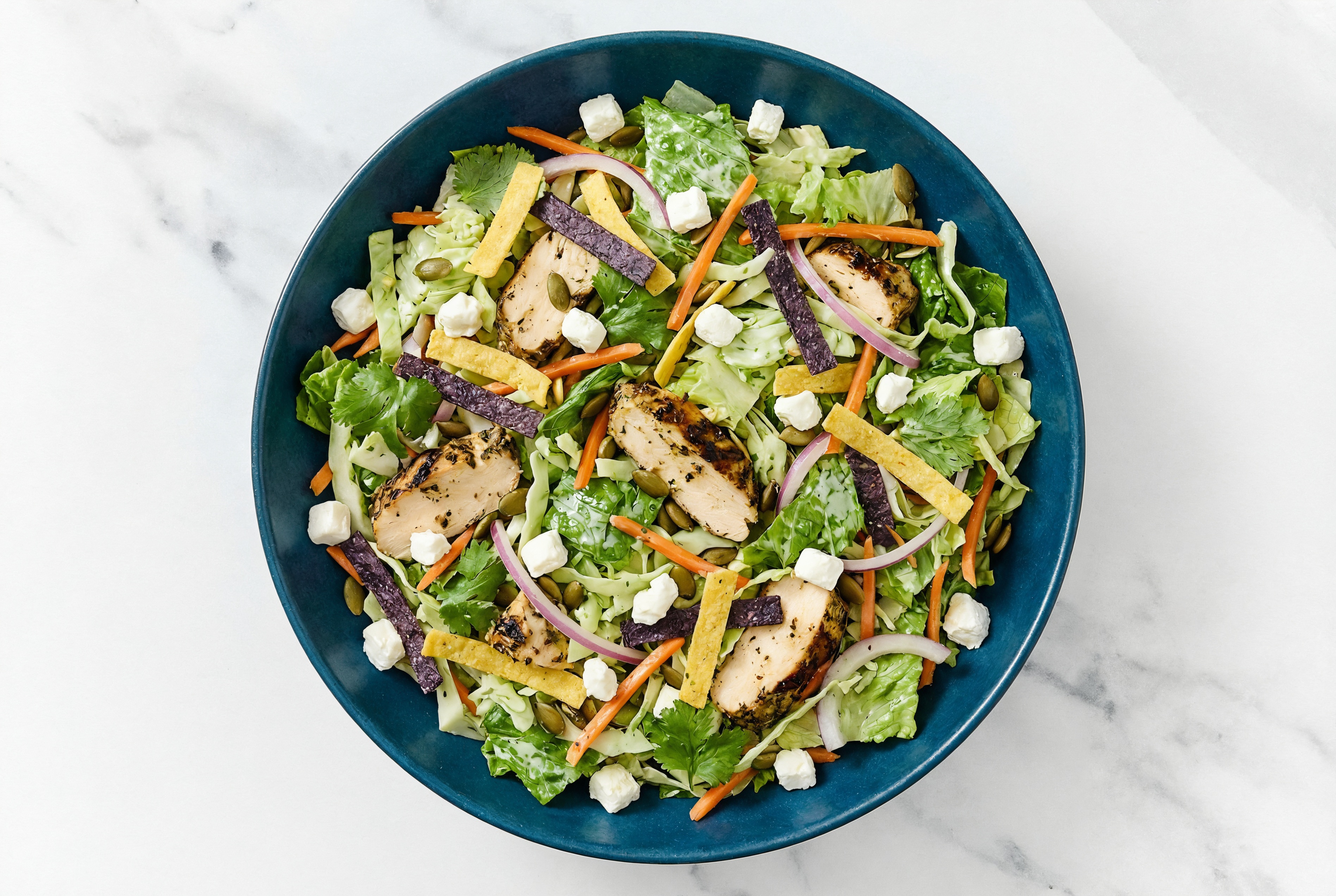 Creamy Southwestern Grilled Mediterranean Chicken Breast Salad