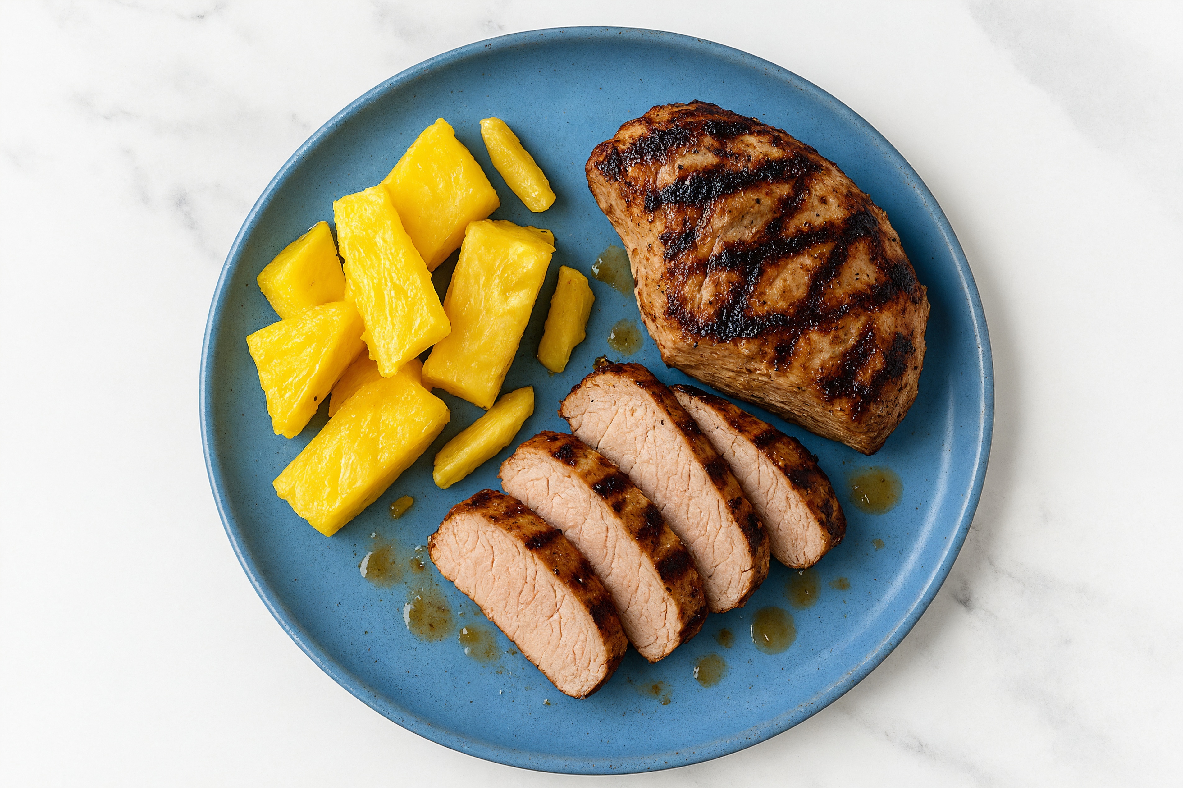 Grilled Pork Tenderloin + Fresh Pineapple