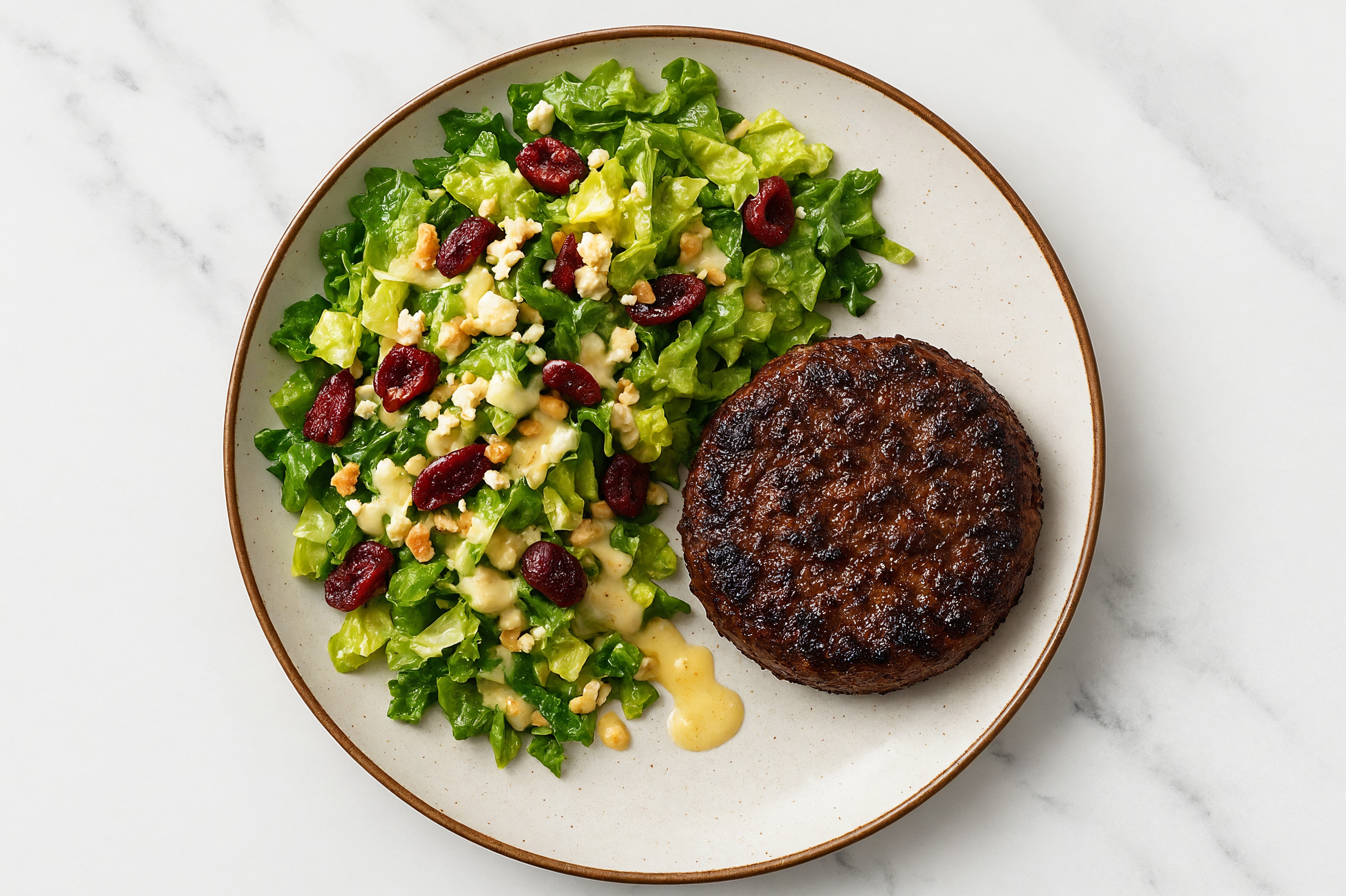Beyond Burger & Honey Citrus Salad