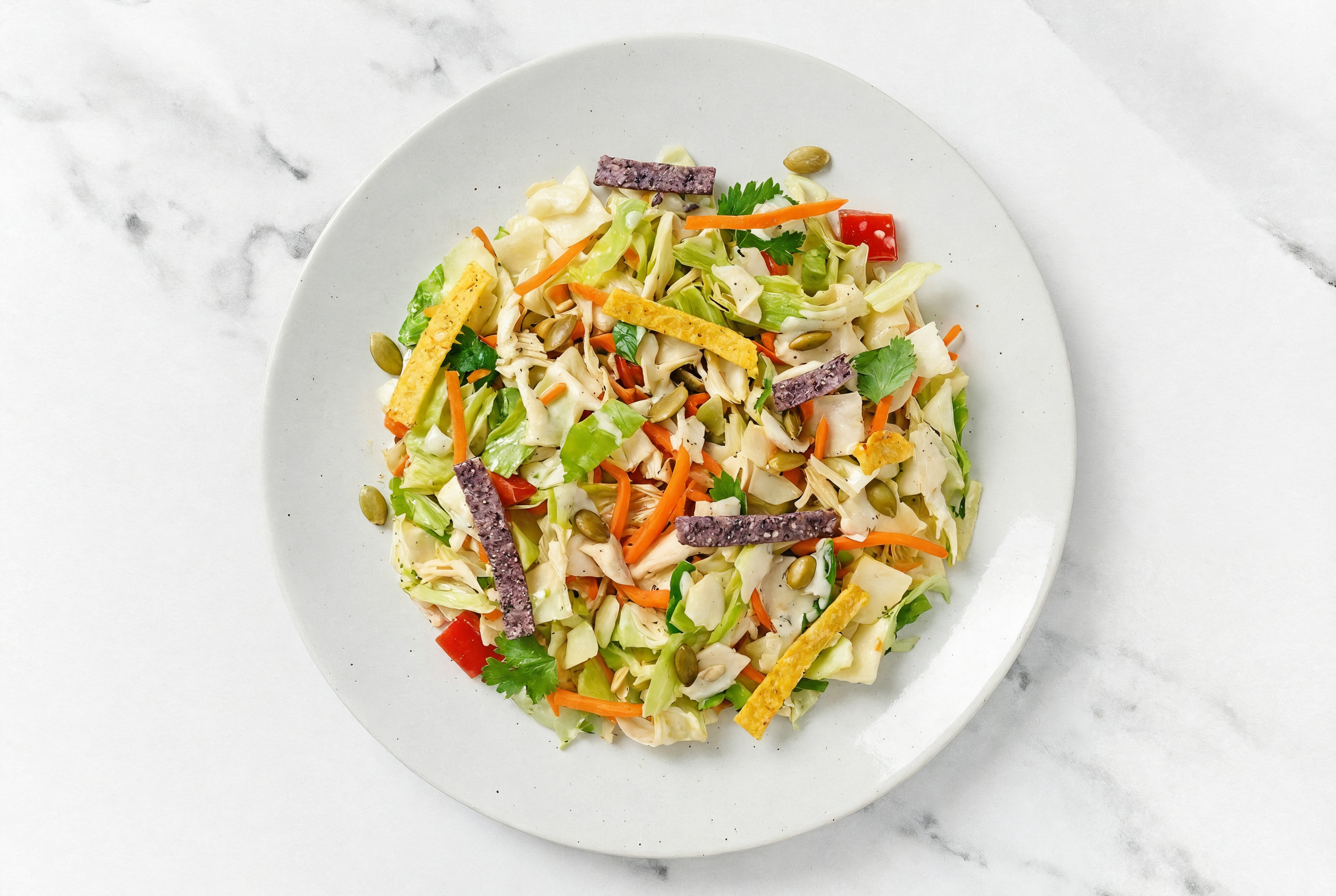 Southwest Chicken Salad with Red Bell Organic Pepper