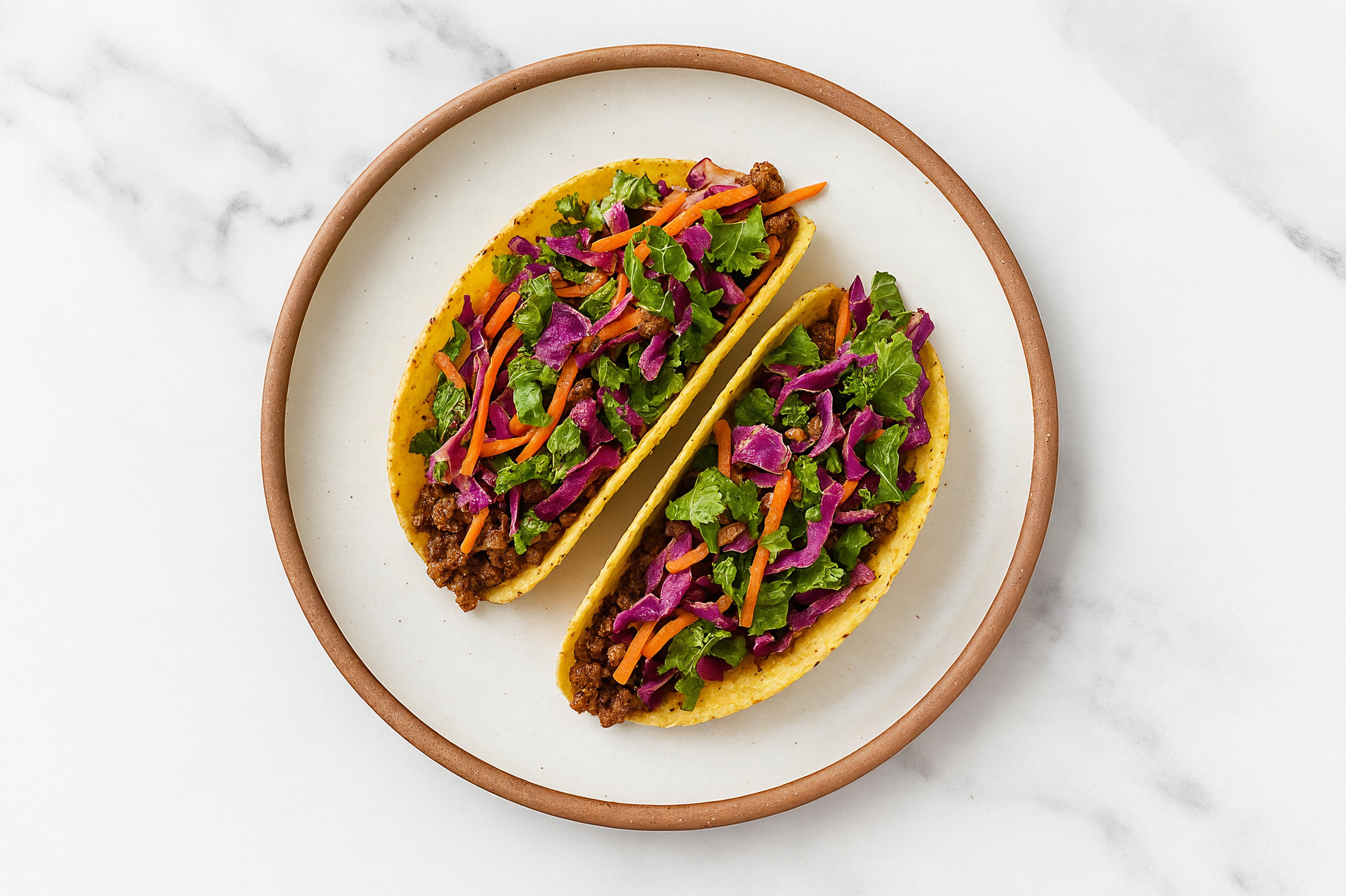Hearty Rainbow Ground Bison Tacos