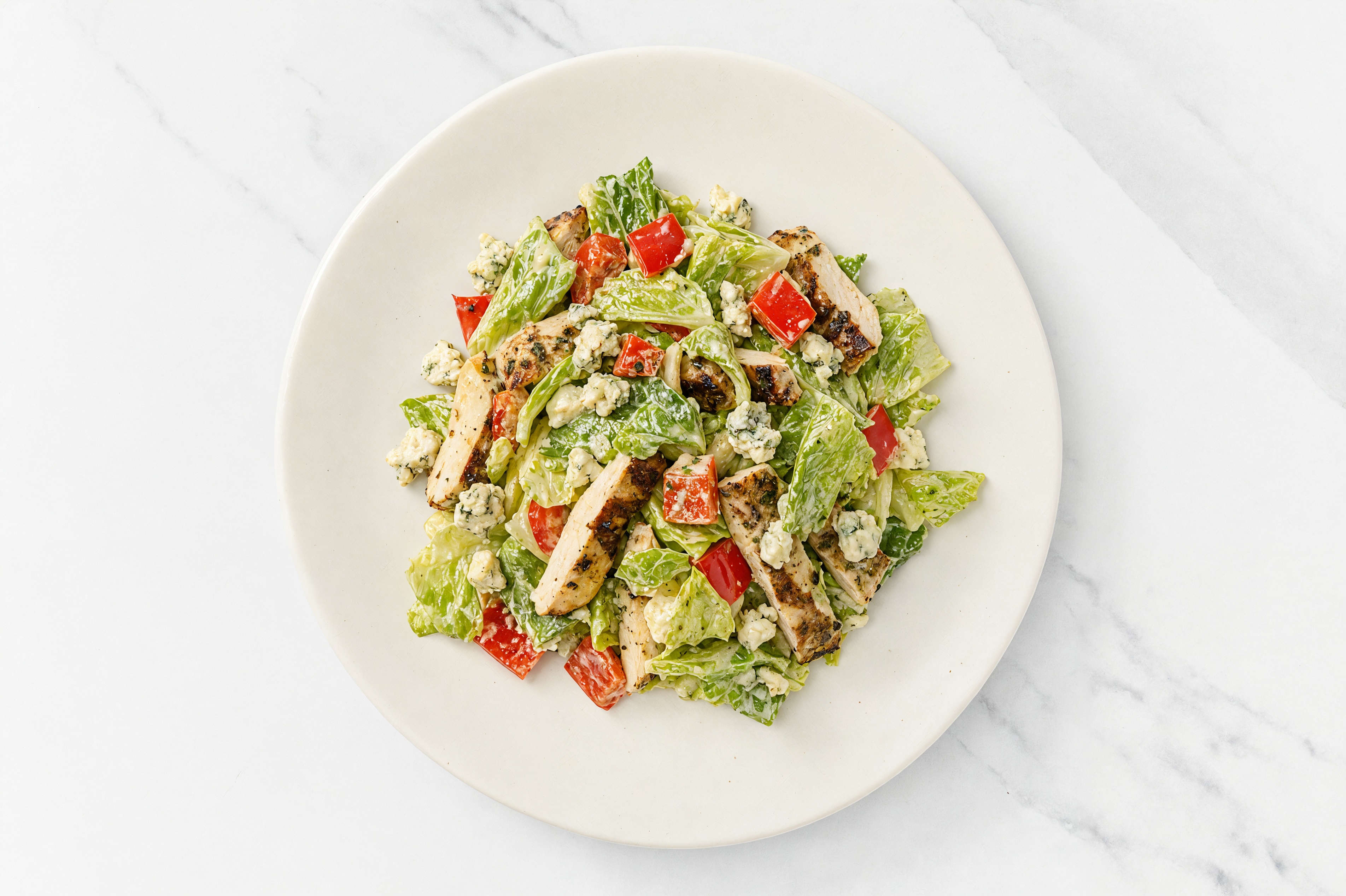 Grilled Mediterranean Chicken Breast + Blue Cheese Miso Caesar Salad