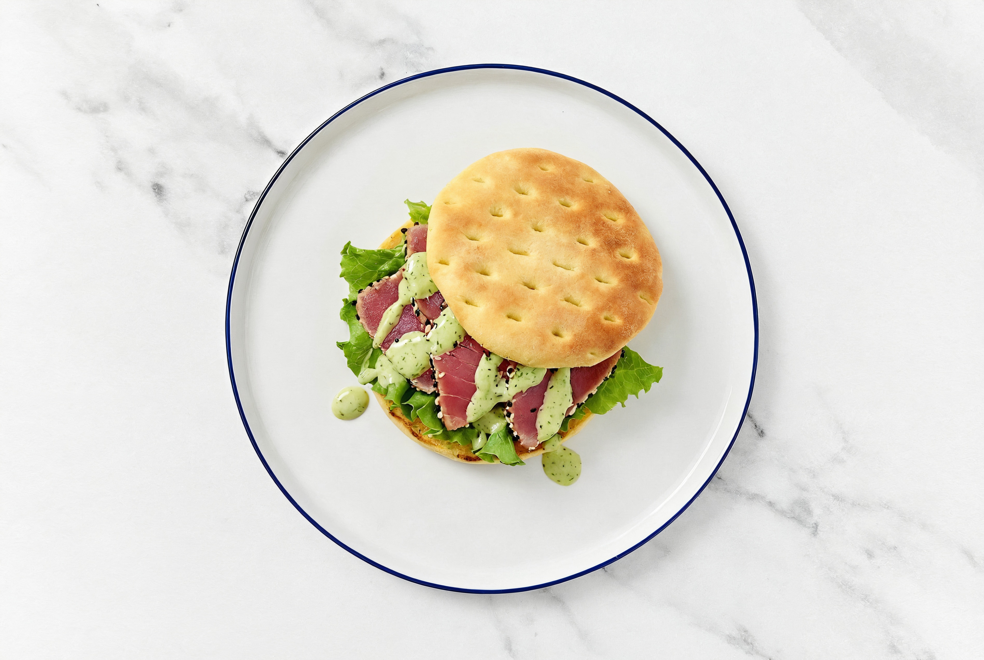 Green Goddess Smoked Tuna Sandwich