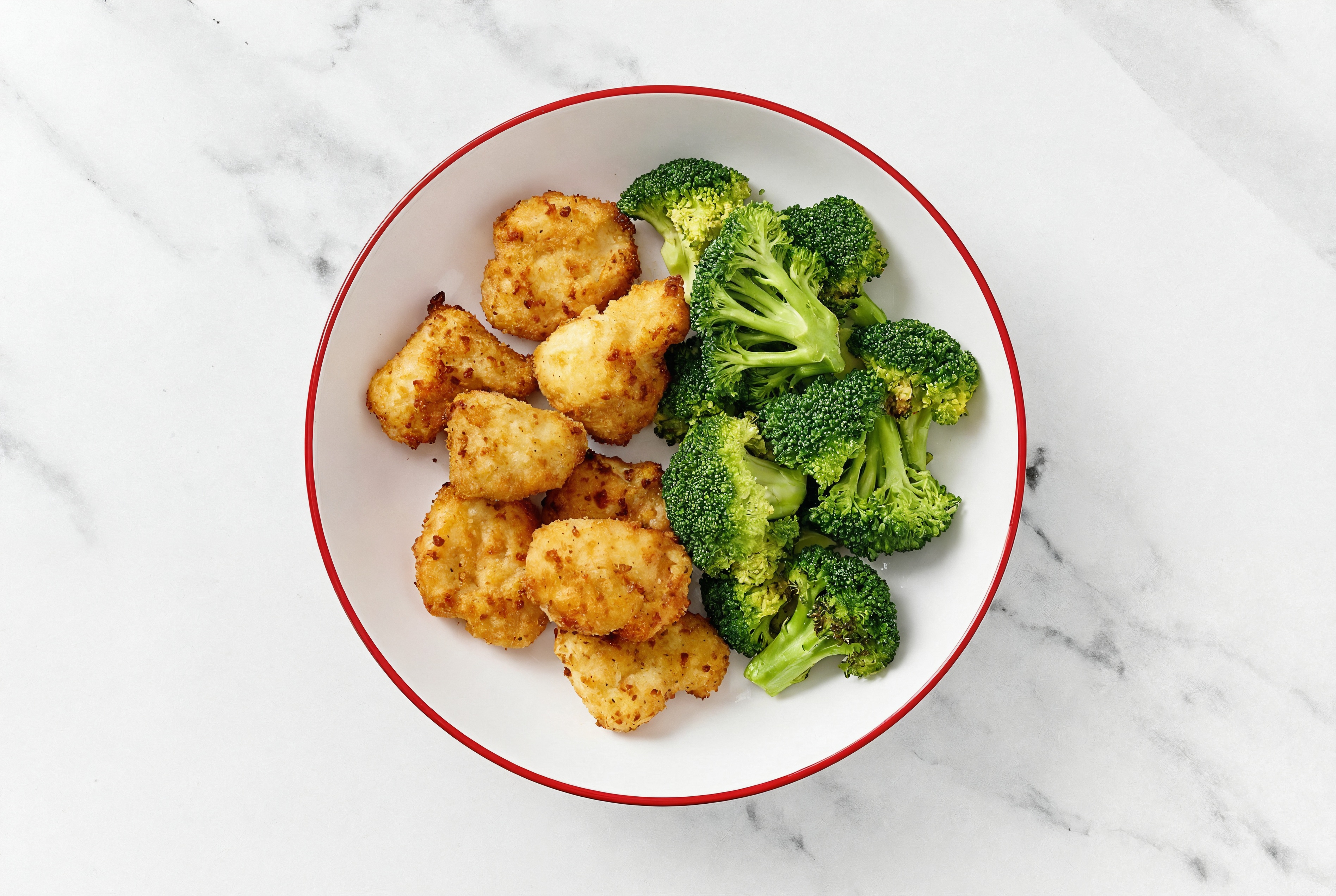Chicken Nuggets + Steamed Organic Broccoli
