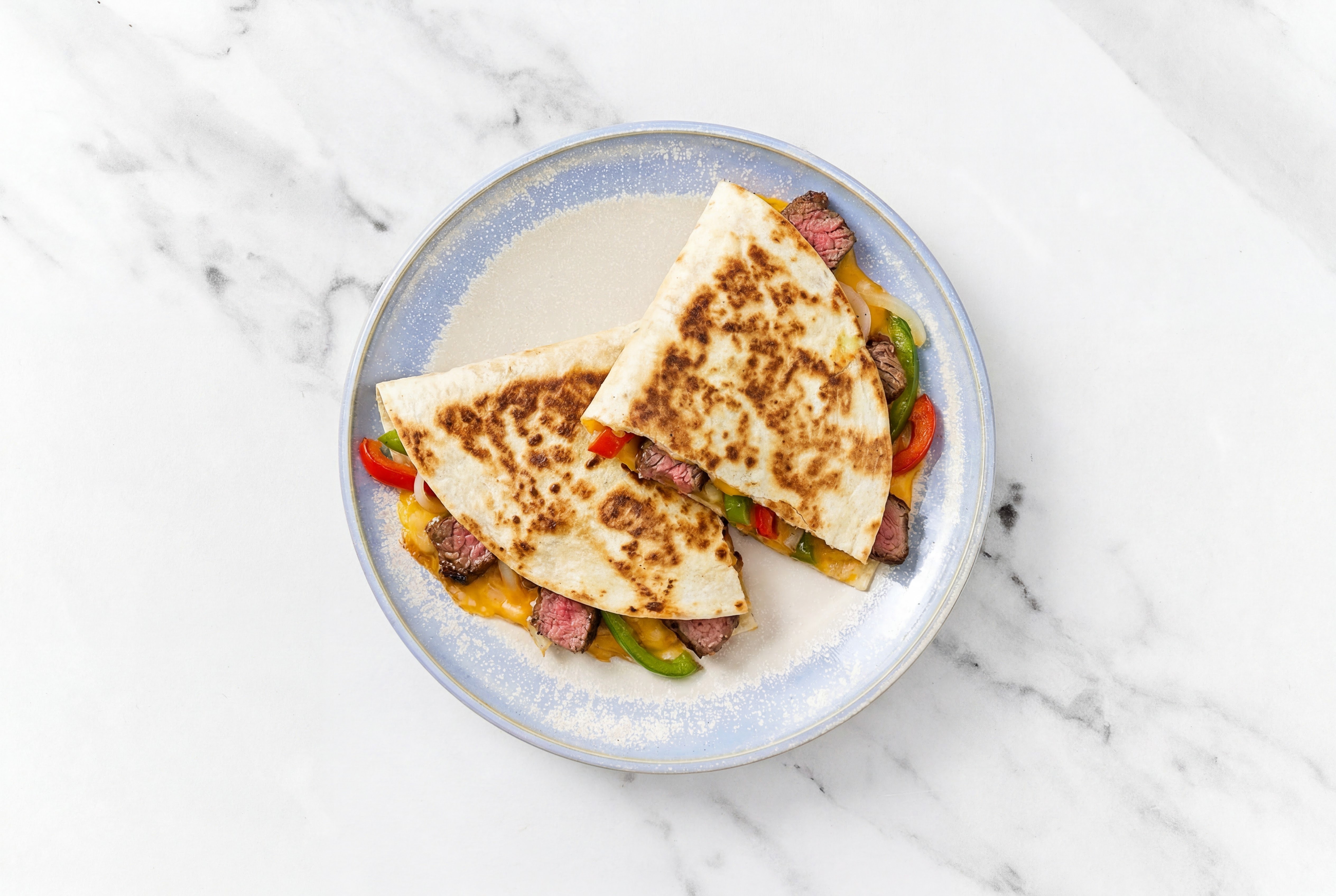 Simple Philly Cheesesteak Quesadillas