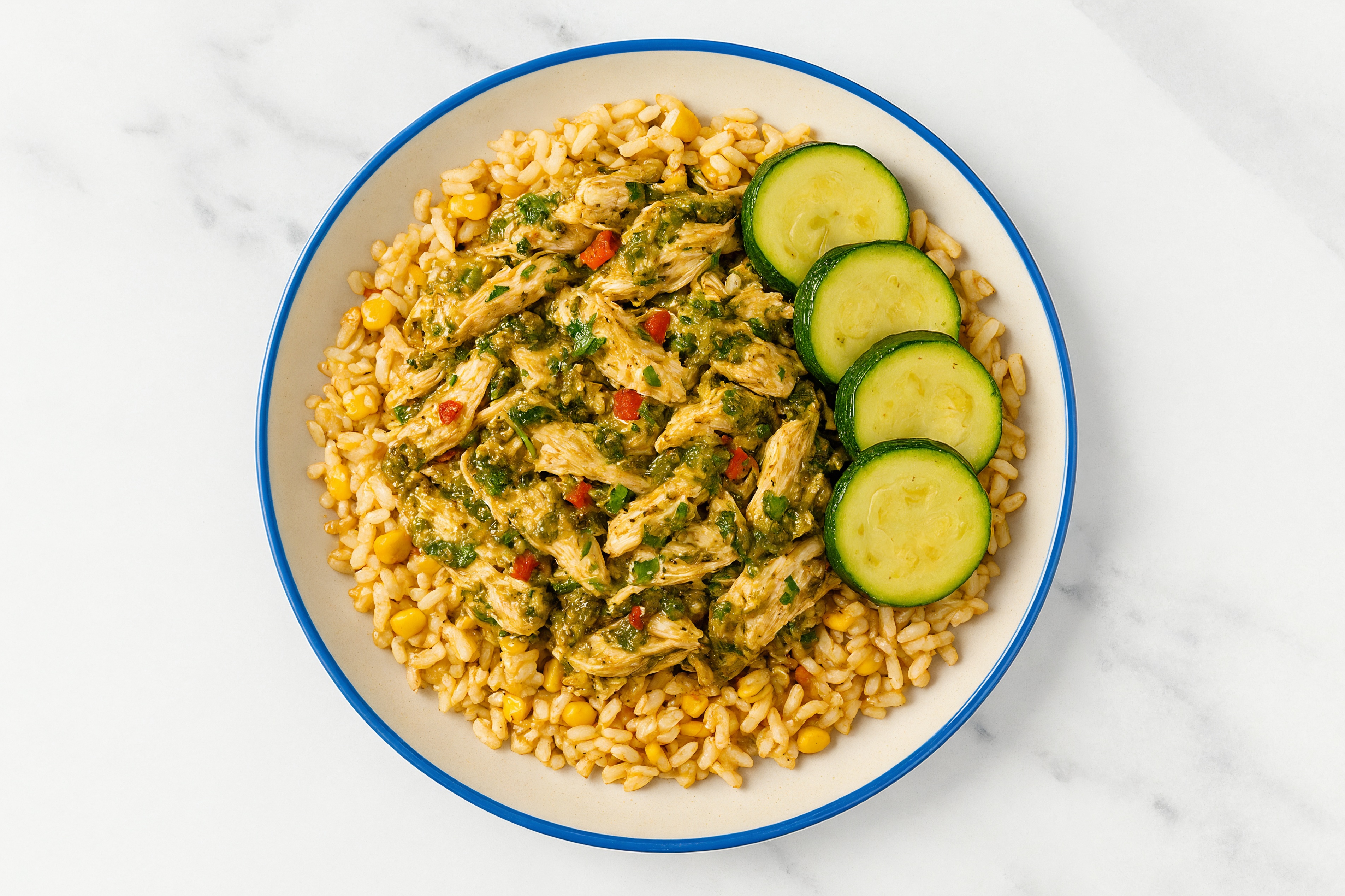 Cilantro Chicken + Zucchini Grain Bowl