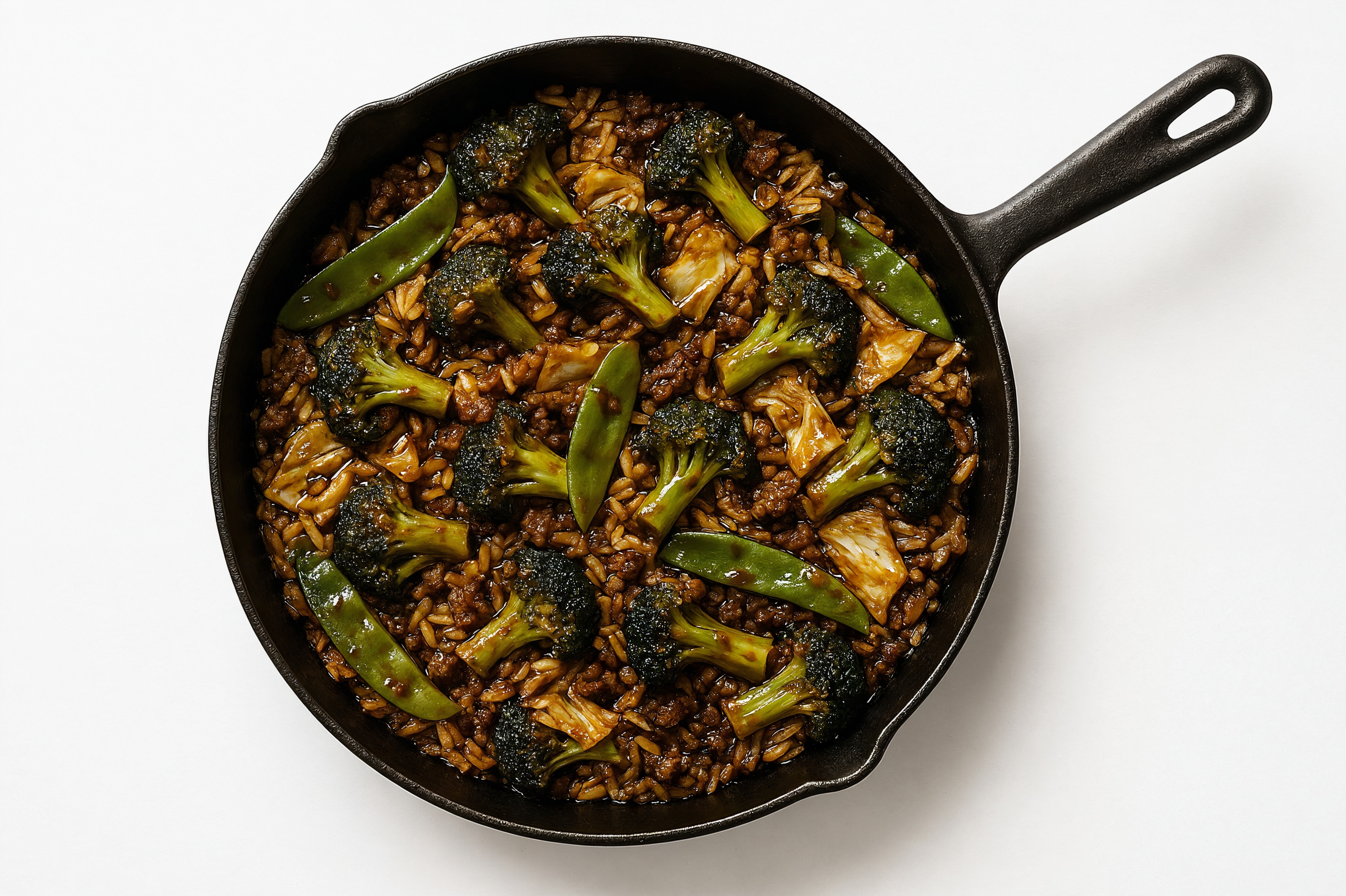 Japanese Bbq Bok Choy + Ground Beef Patties Stir-Fry