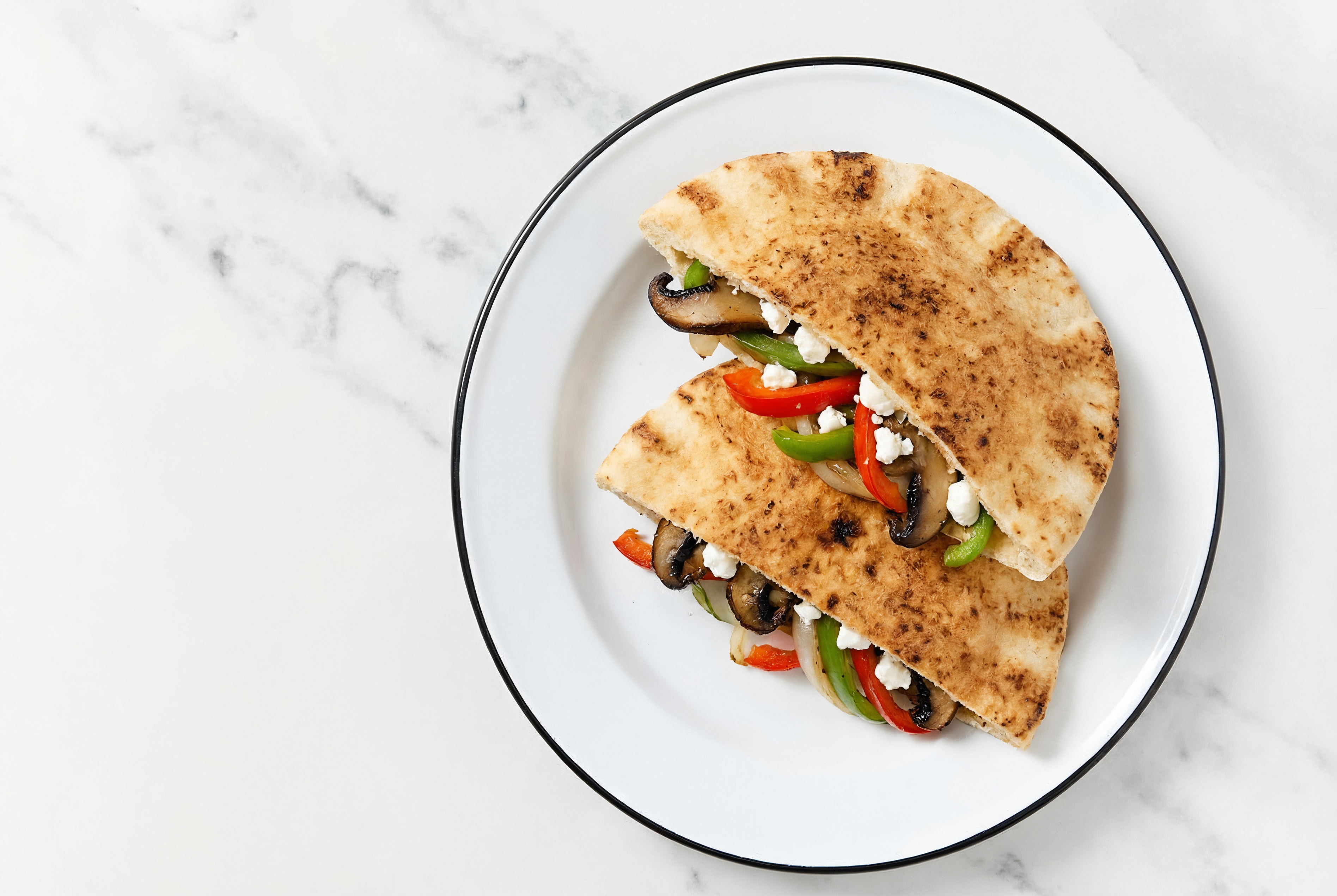 Veggie Delight Traditional Pita Sandwich