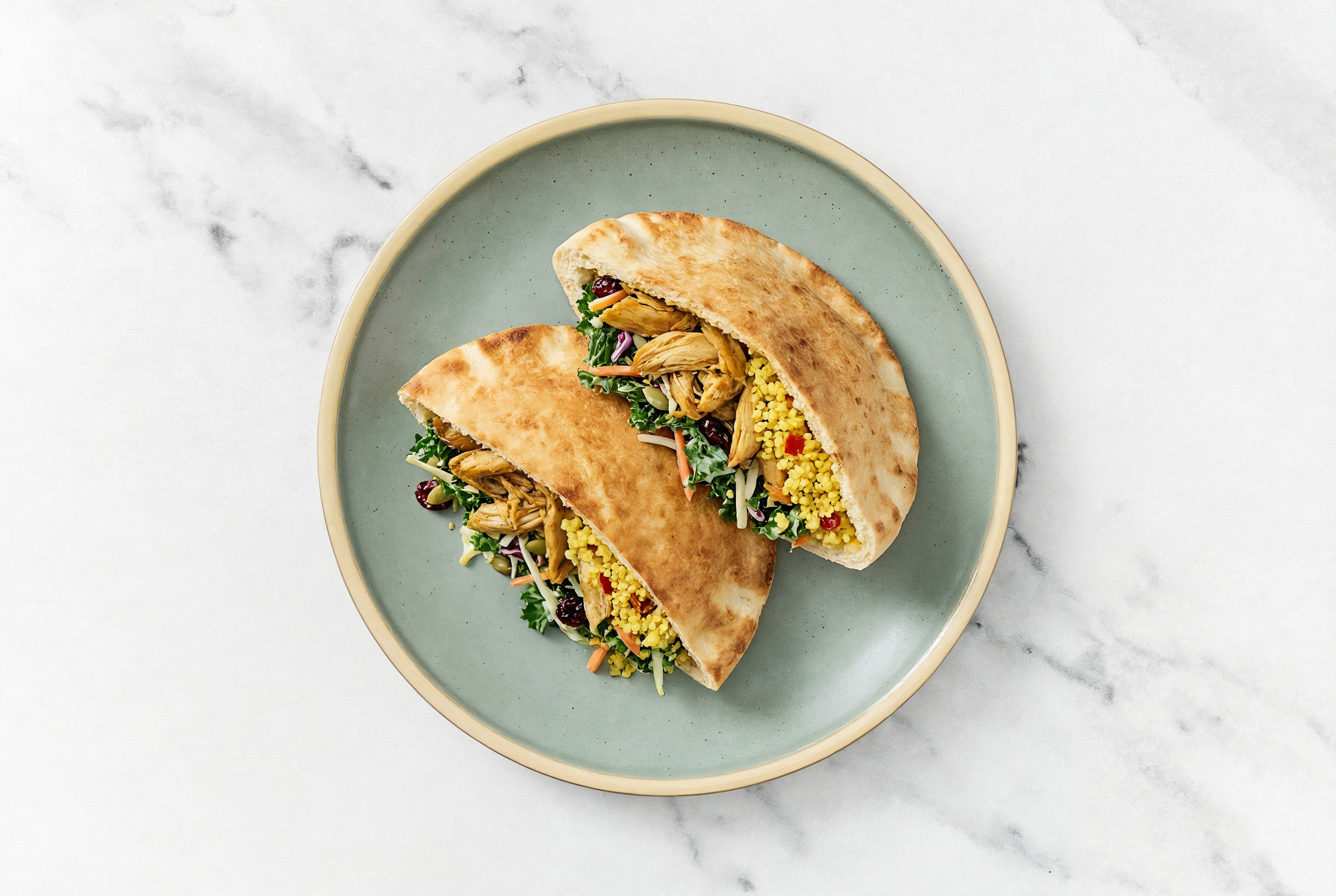 Chicken Shawarma + Sweet Kale Traditional Pita