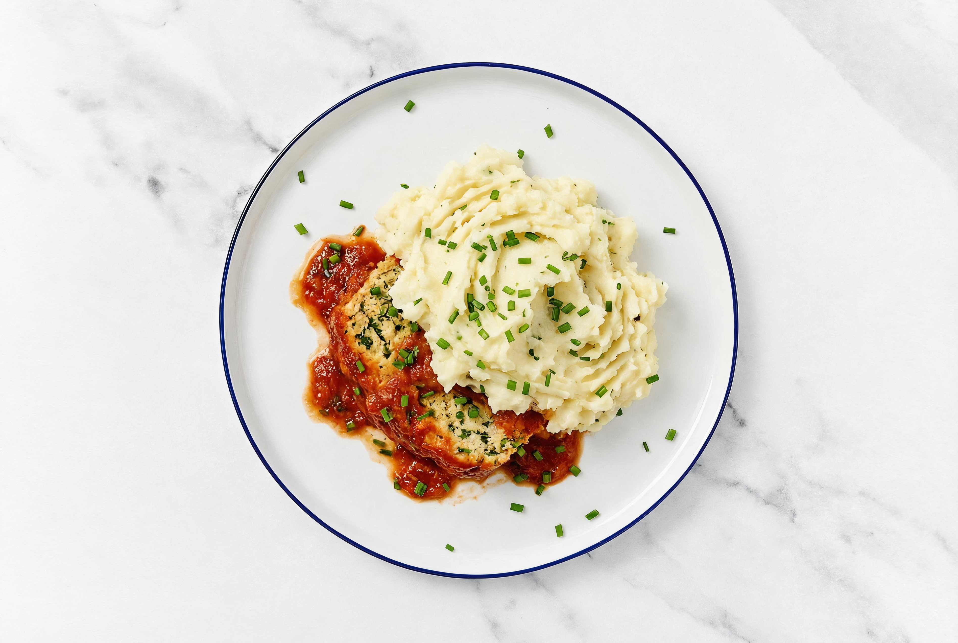 Herby Simple Meatloaf Shepherd's Pie