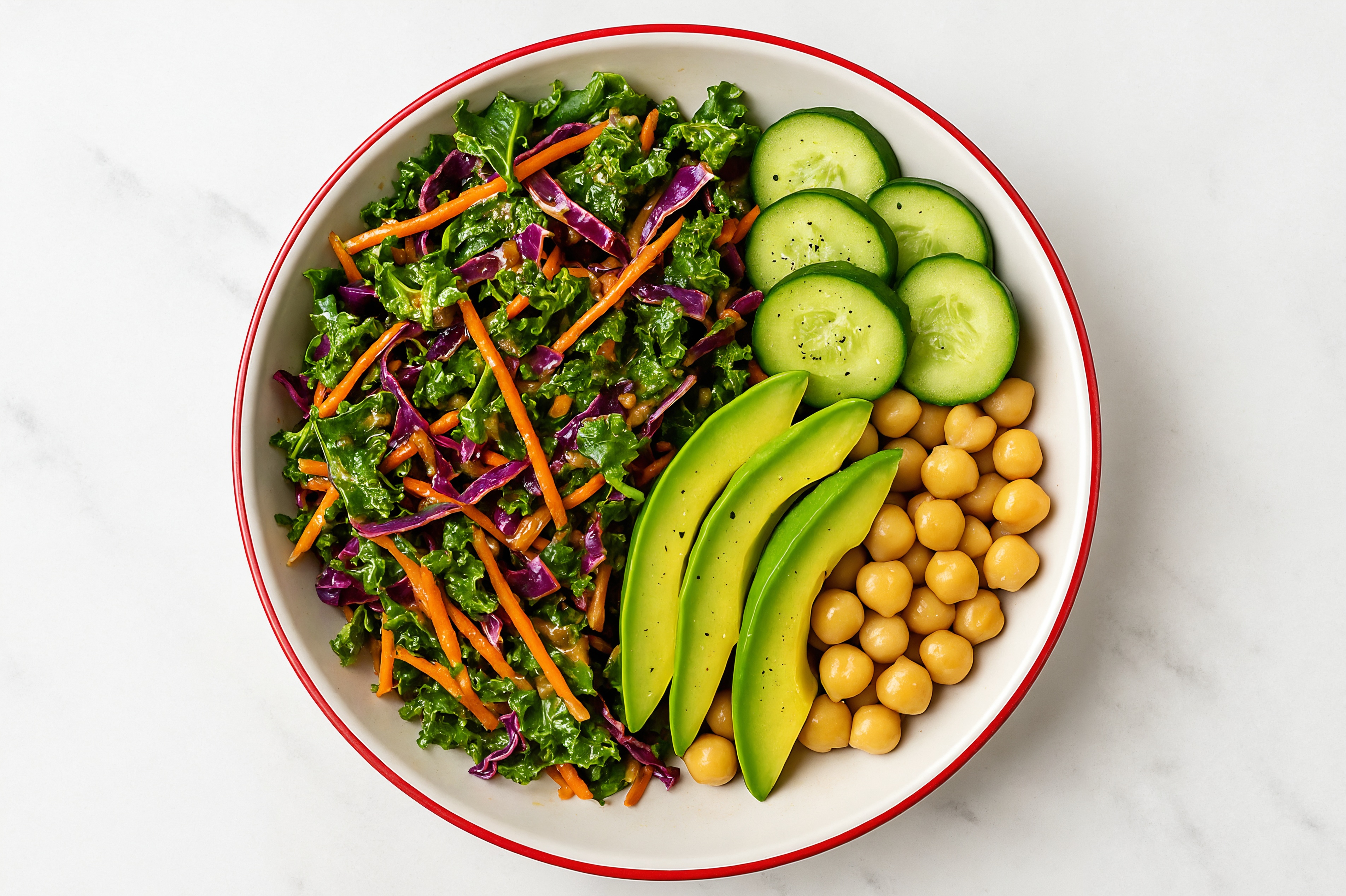 Technicolor Chickpea Avocado Salad