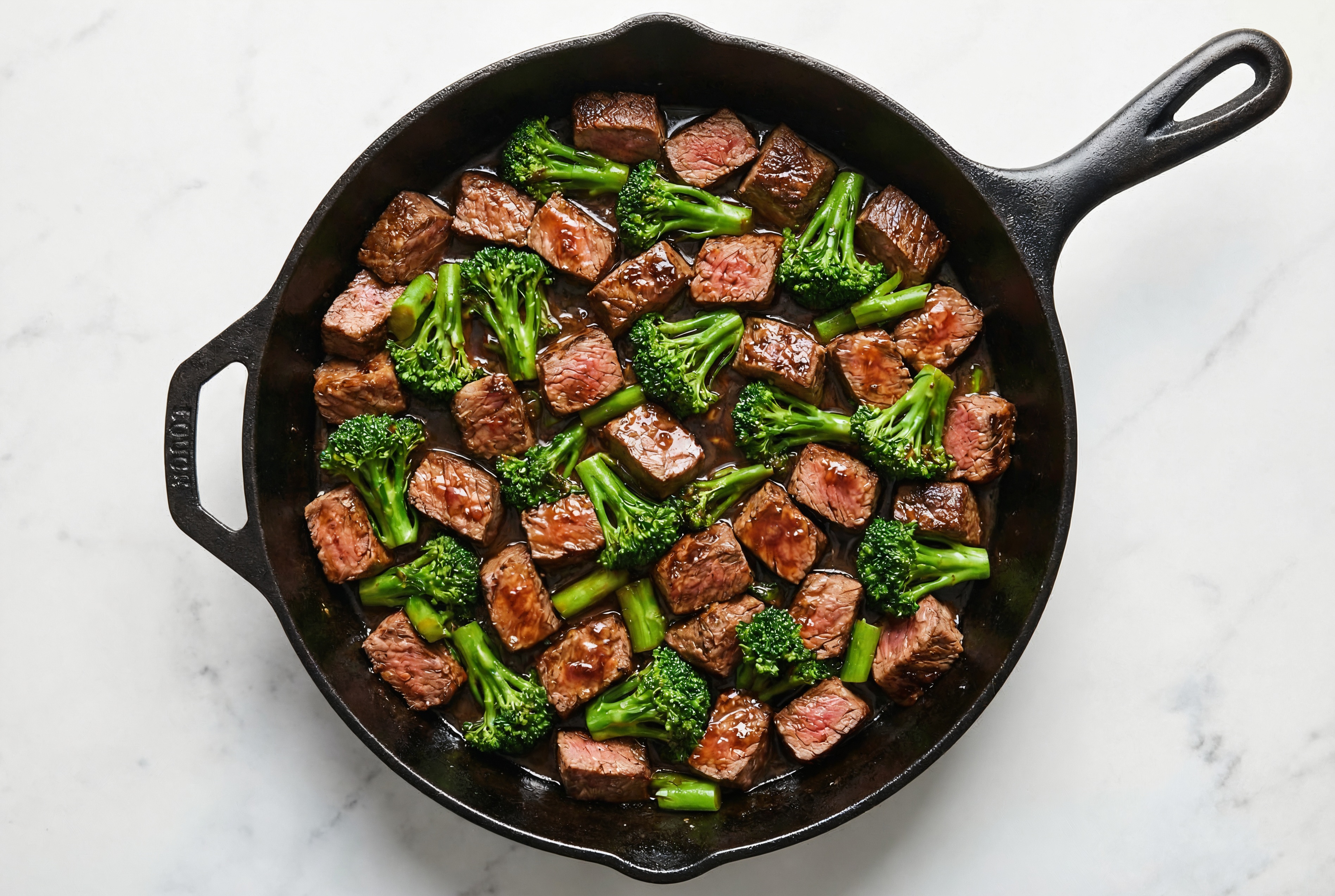 Japanese BBQ Beef Sirloin Stir-Fry with Baby Broccoli