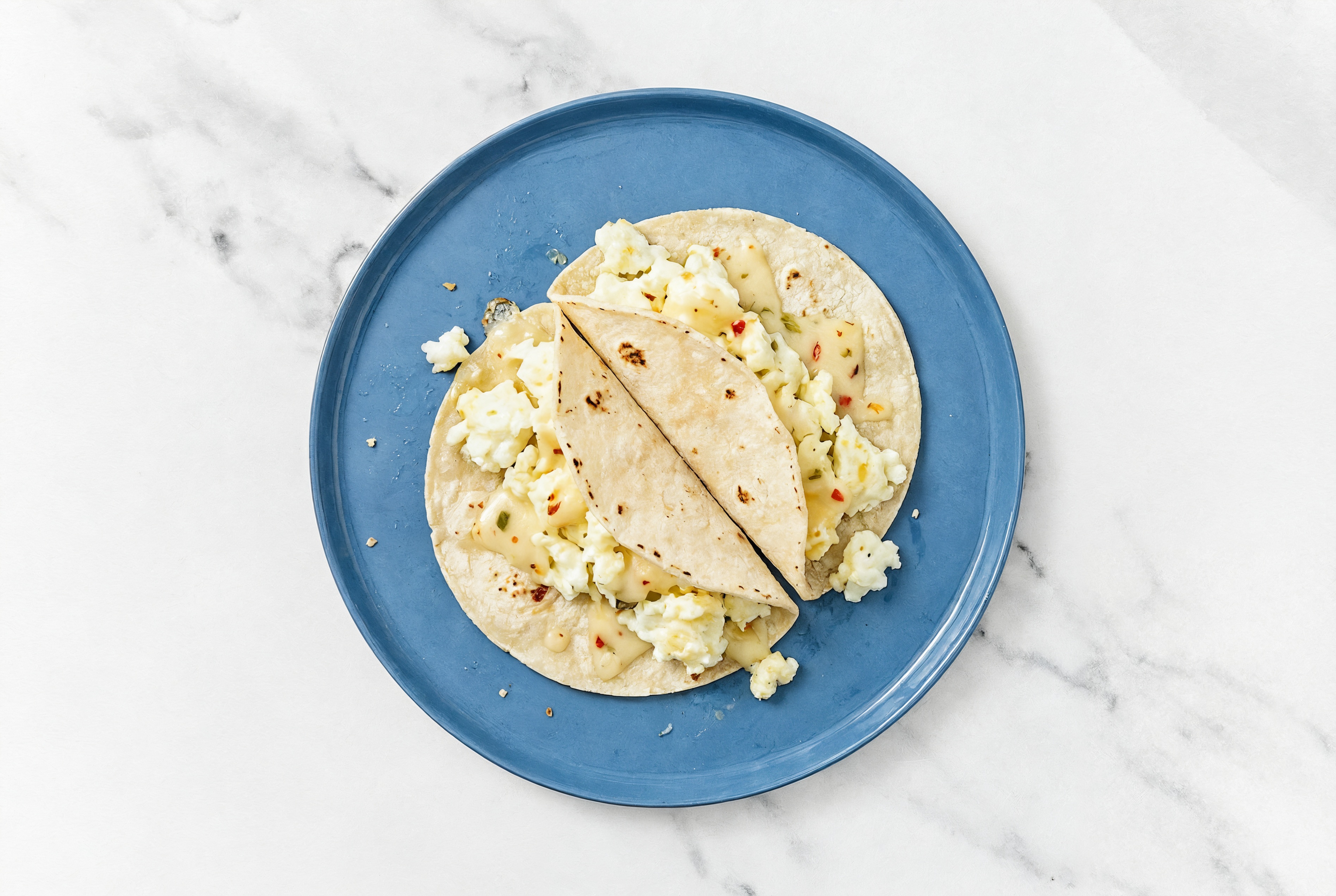 Simplest Pepper Jack Egg White Tacos