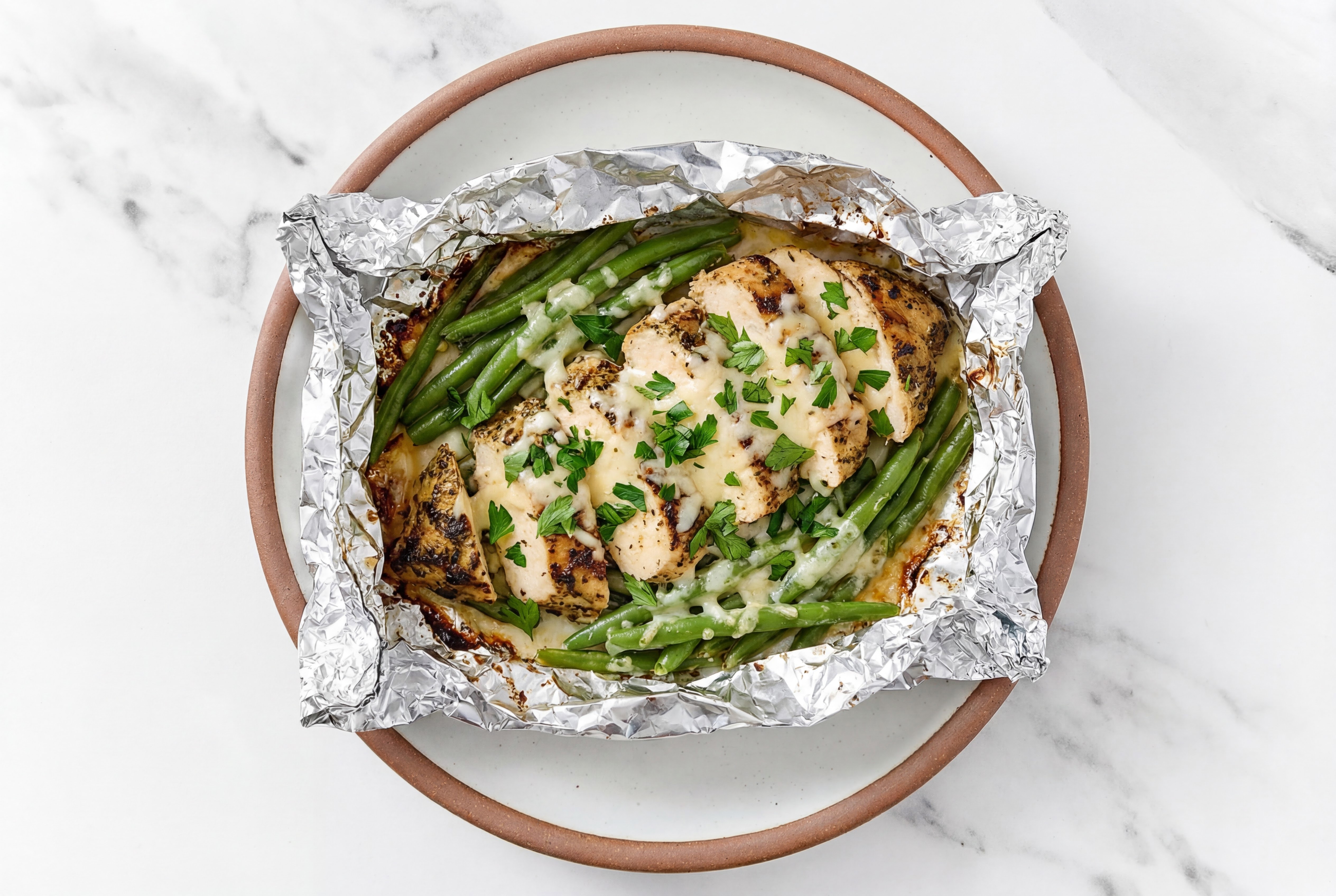 Hearty All-in-One Parmesan Mediterranean Grilled Chicken Breast + Veggies