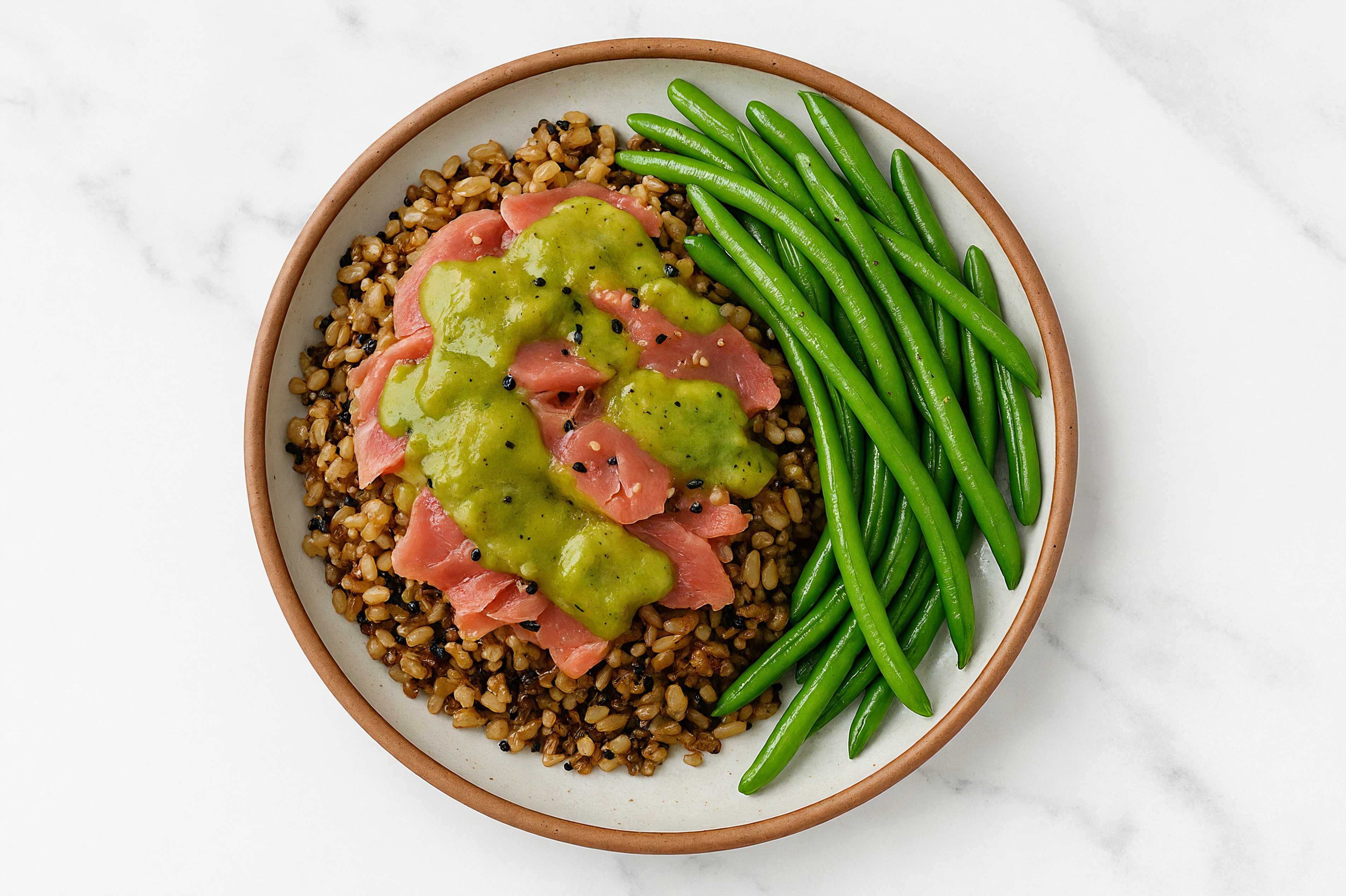 Tuna Seven Grain Bowl with Trimmed Green Chile & Green Beans