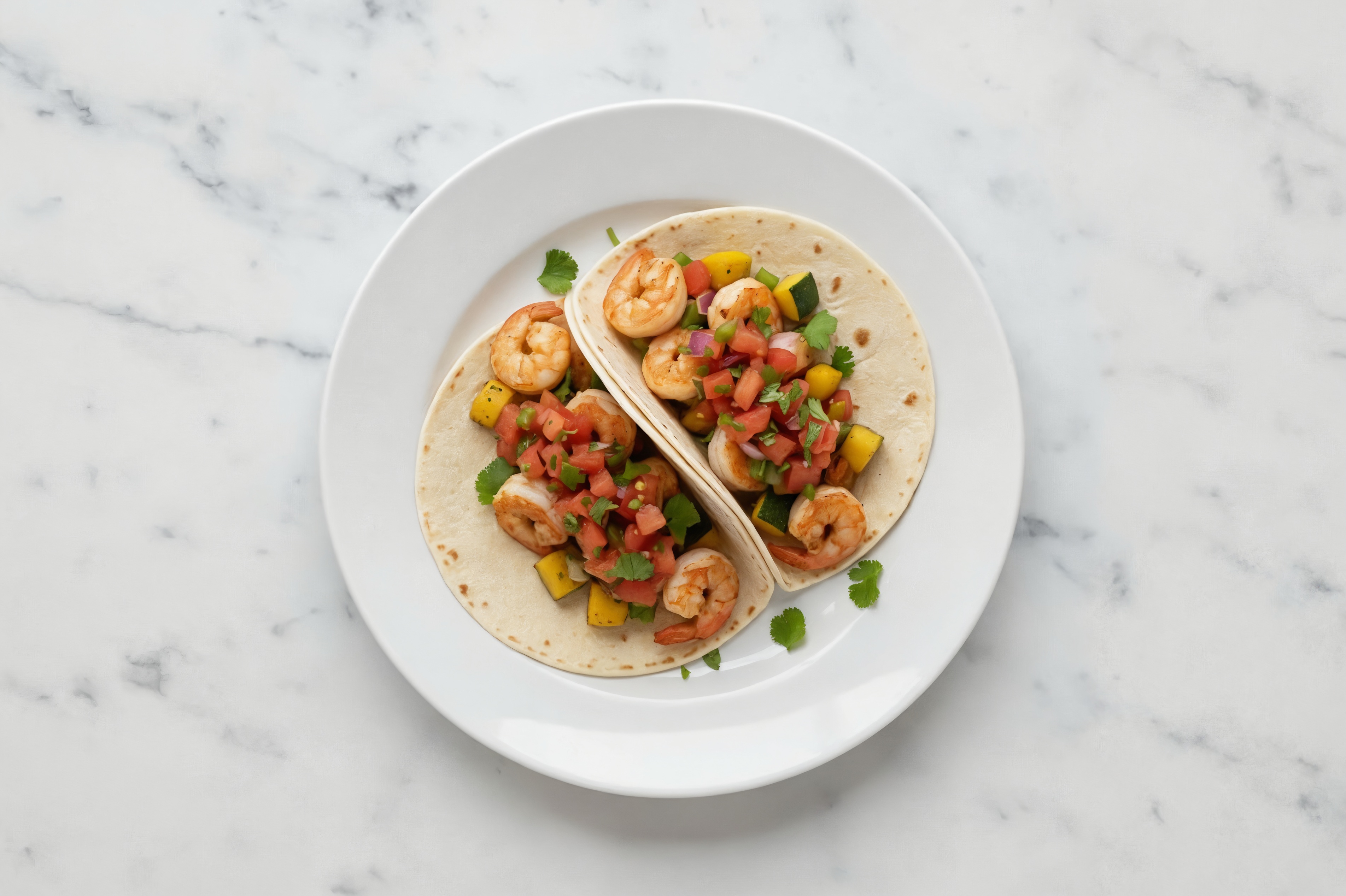 Summertime Veggie + Jumbo Shrimp XL Tacos