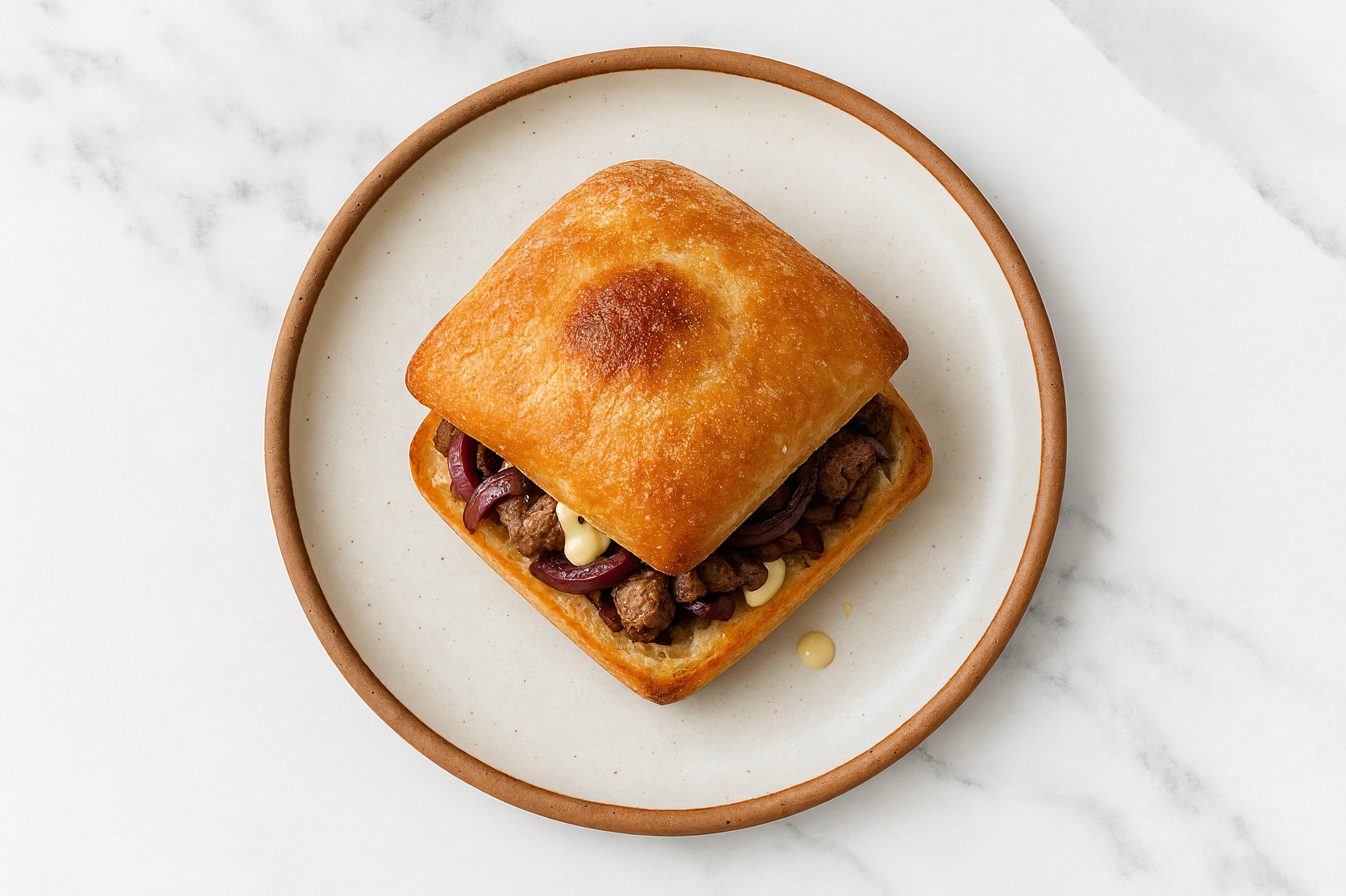 Creamy Horseradish Lamb Sandwich