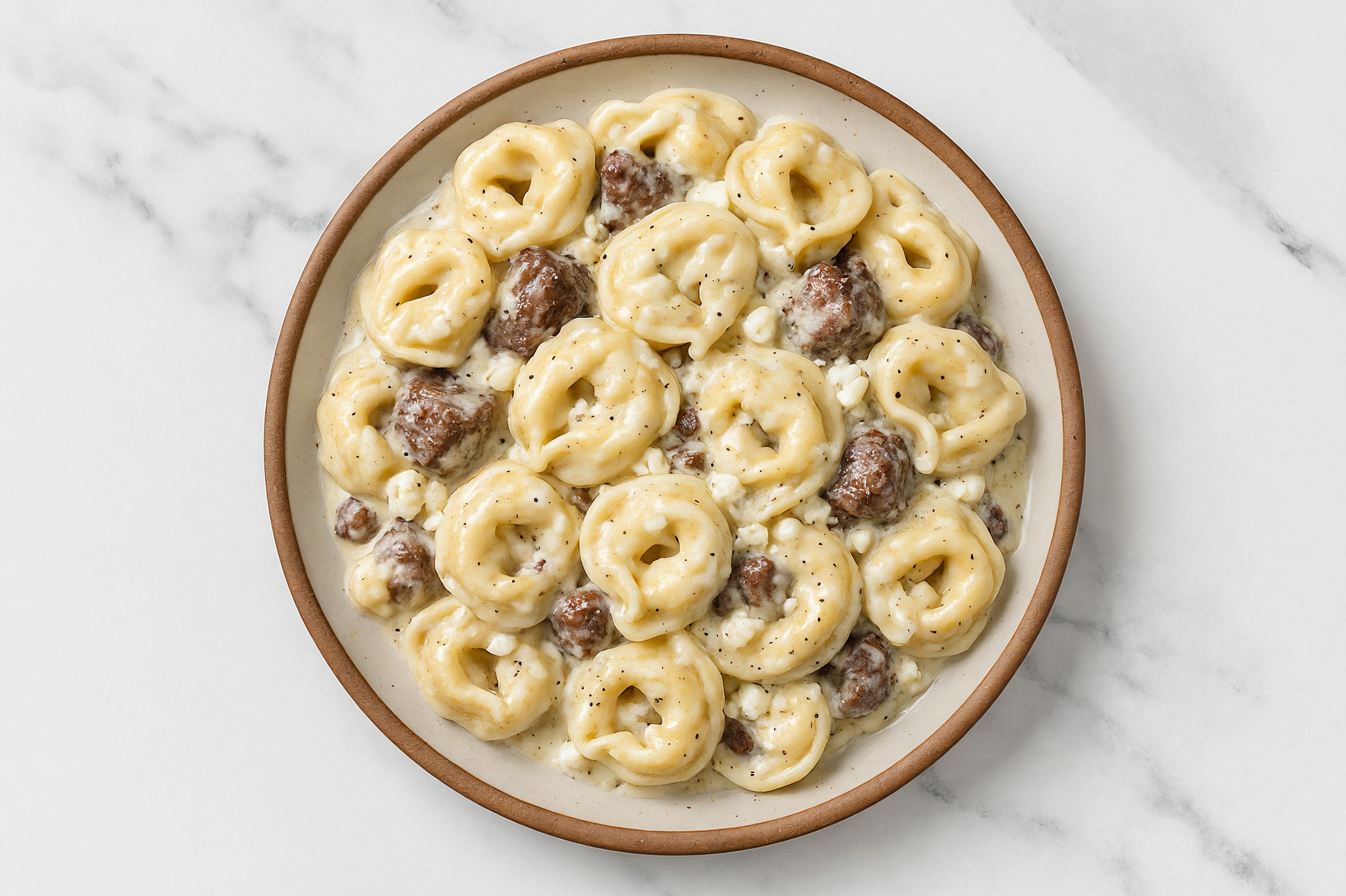 Alfredo Tortelloni with Bison & Goat Cheese