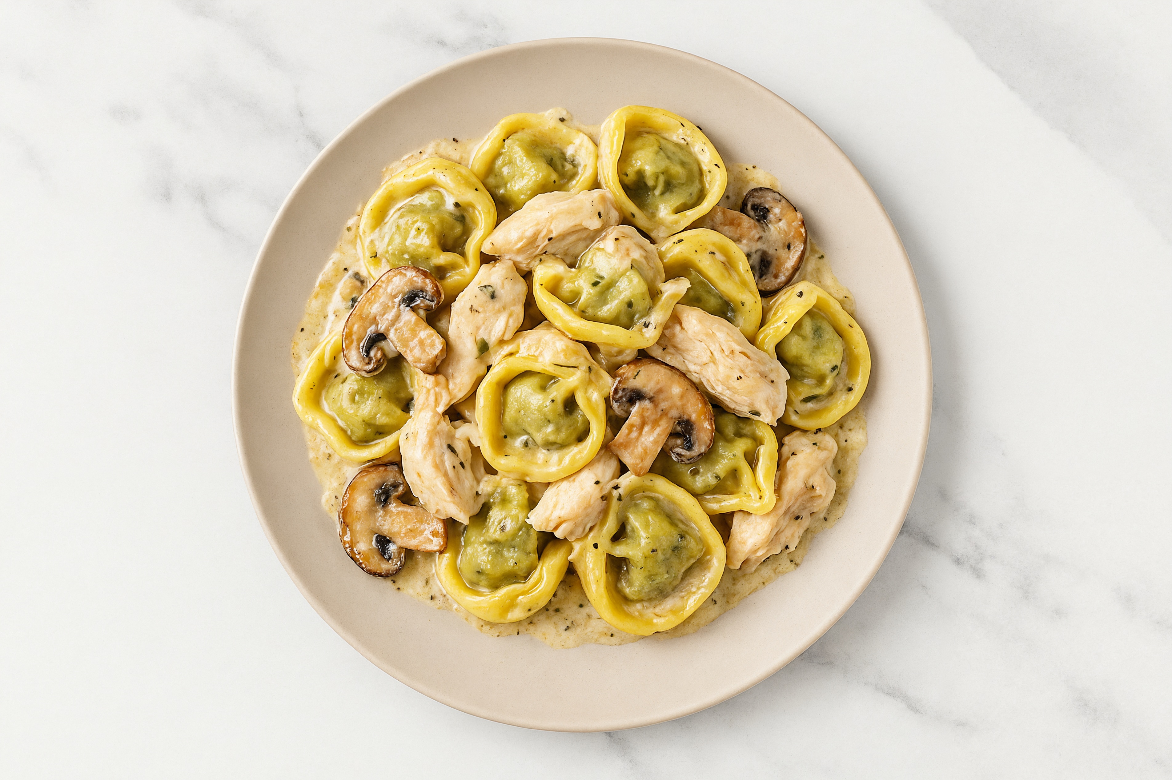 Creamy Rosemary Truffle Sauce Chicken + Mushroom Harvest Tortellini