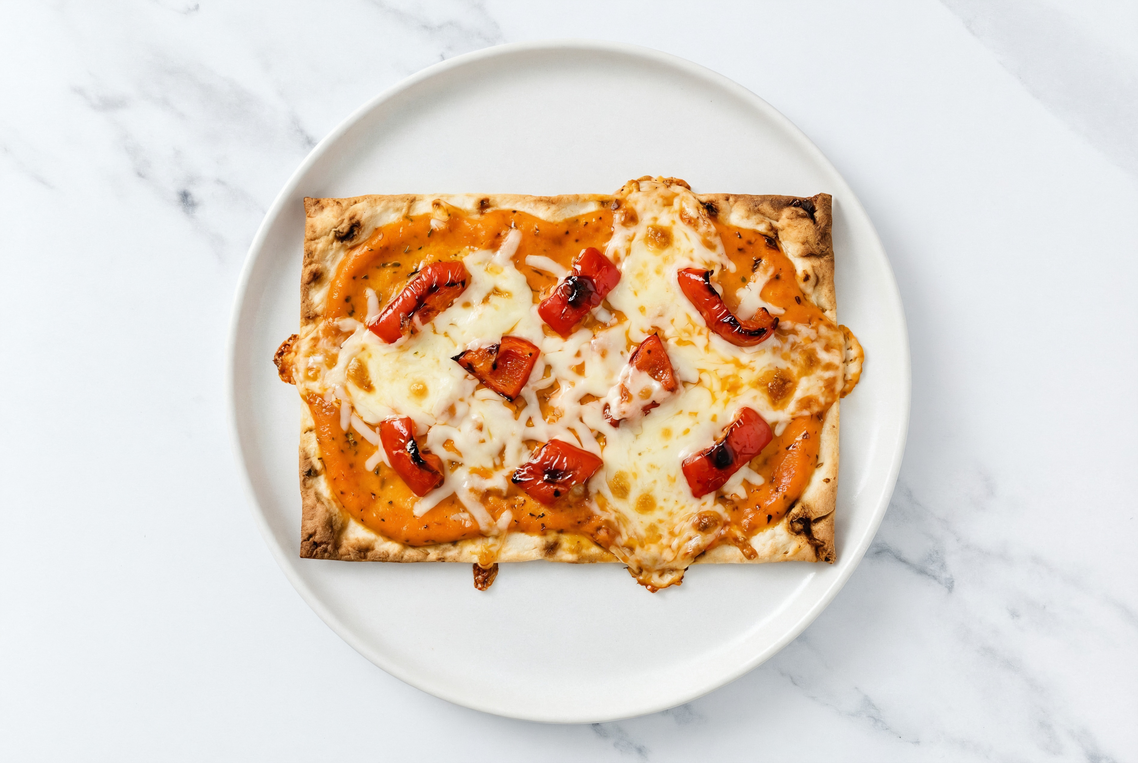 Creamy Vodka Organic Pepper Lavash Pizza