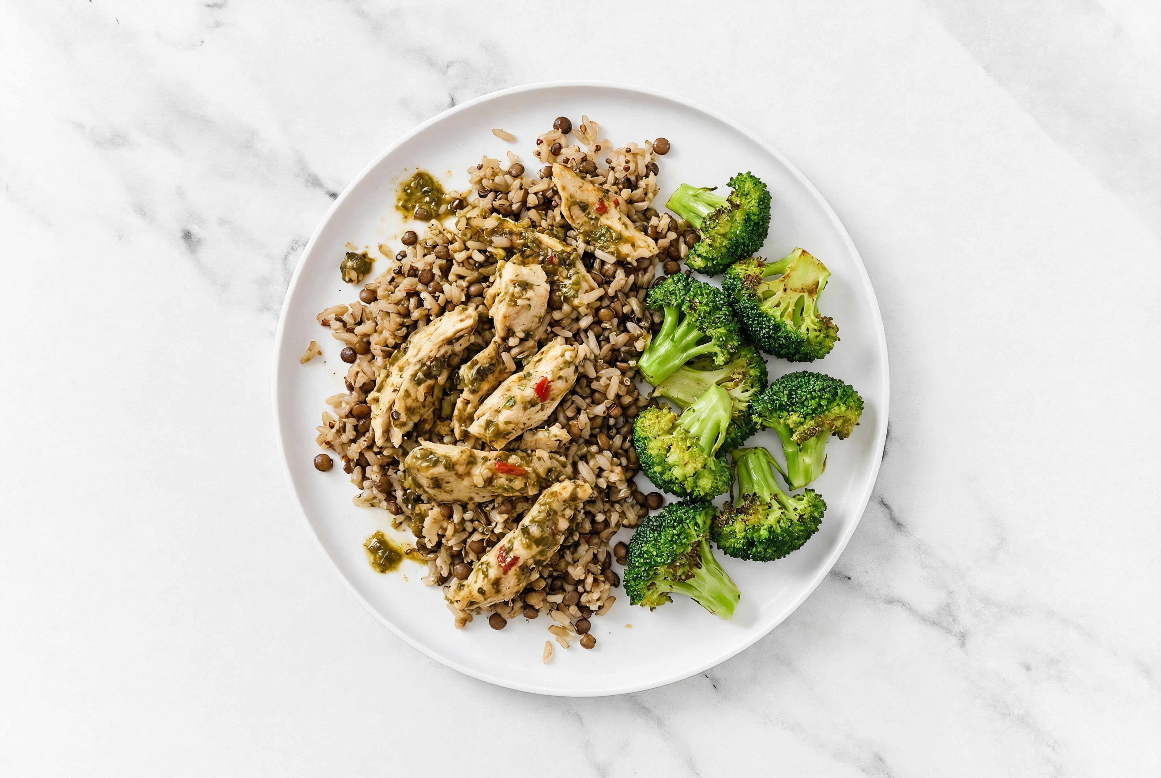Cilantro Lime Chicken + Broccoli Florets