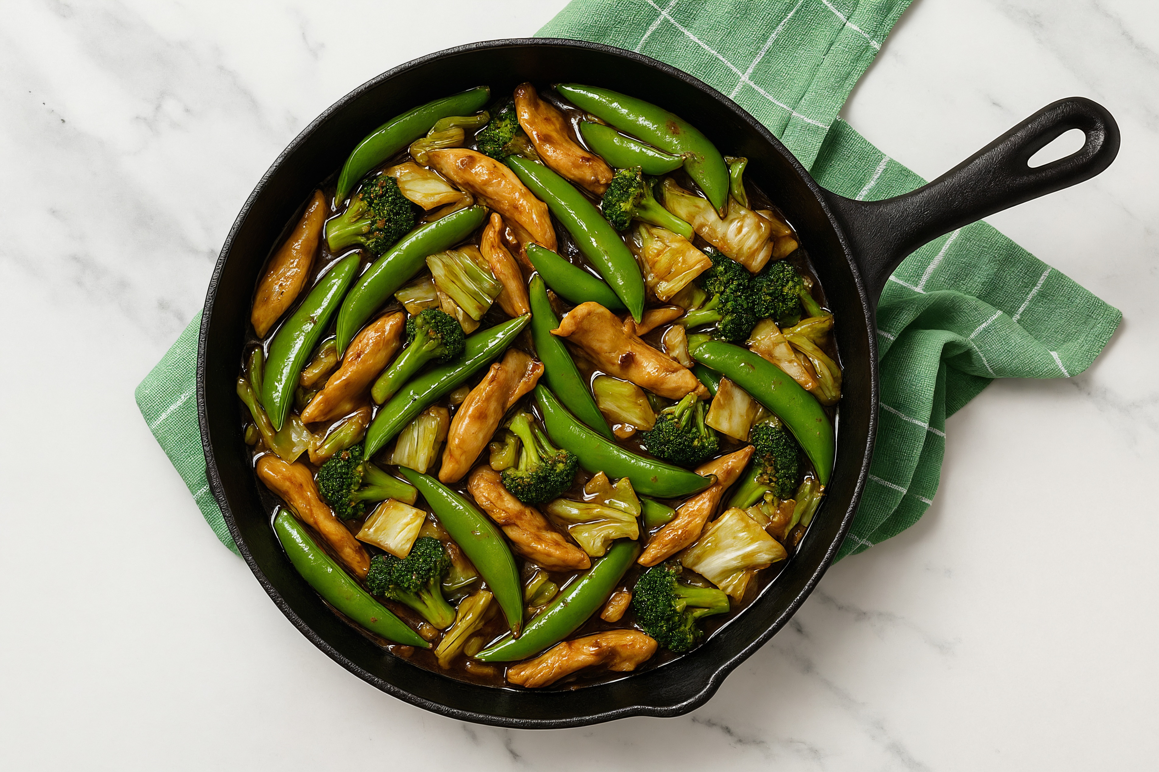 Teriyaki Chicken Stir-Fry with Snap Peas & Bok Choy