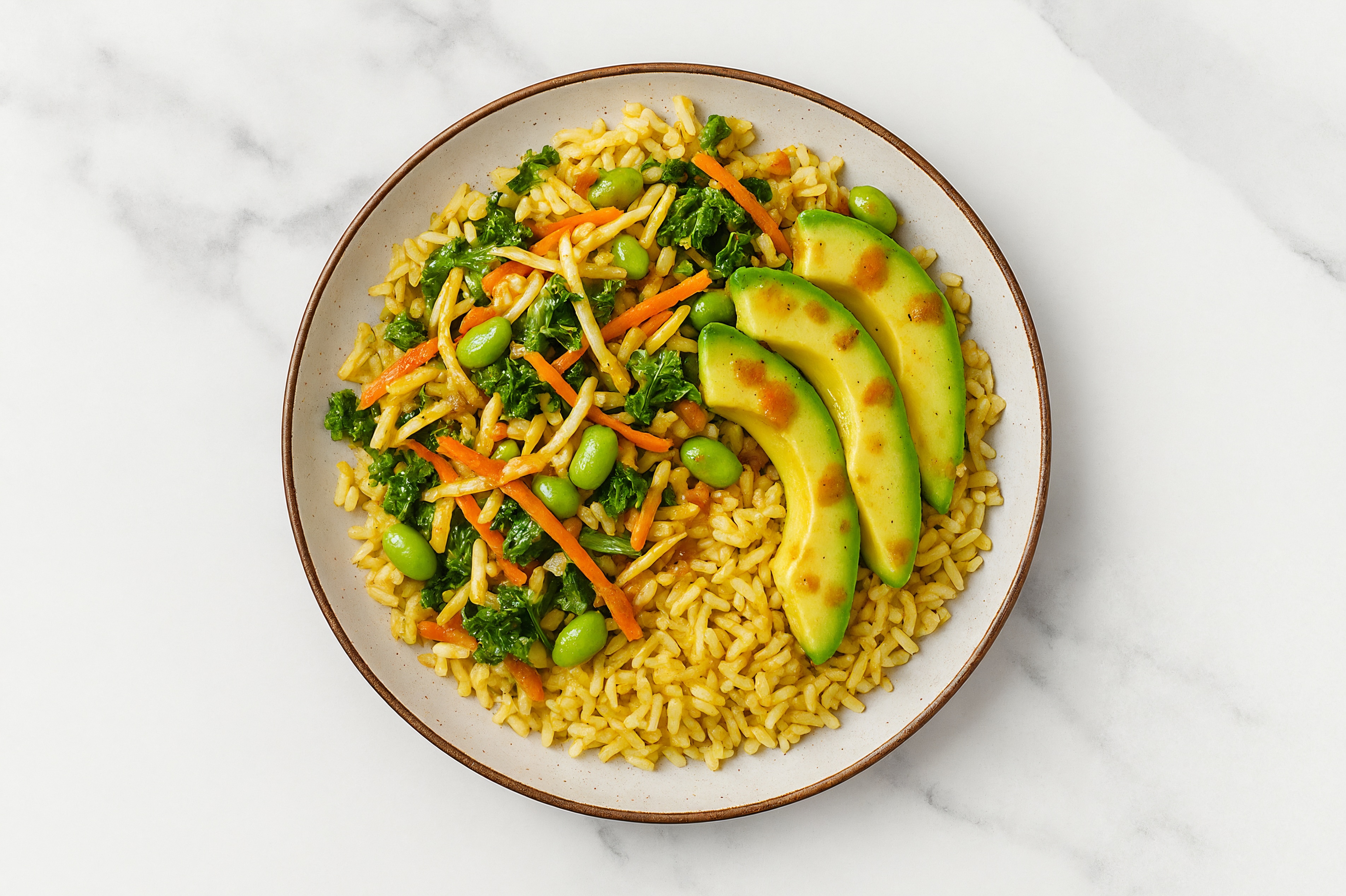 Edamame + Sesame Ginger Slaw Grain Bowl