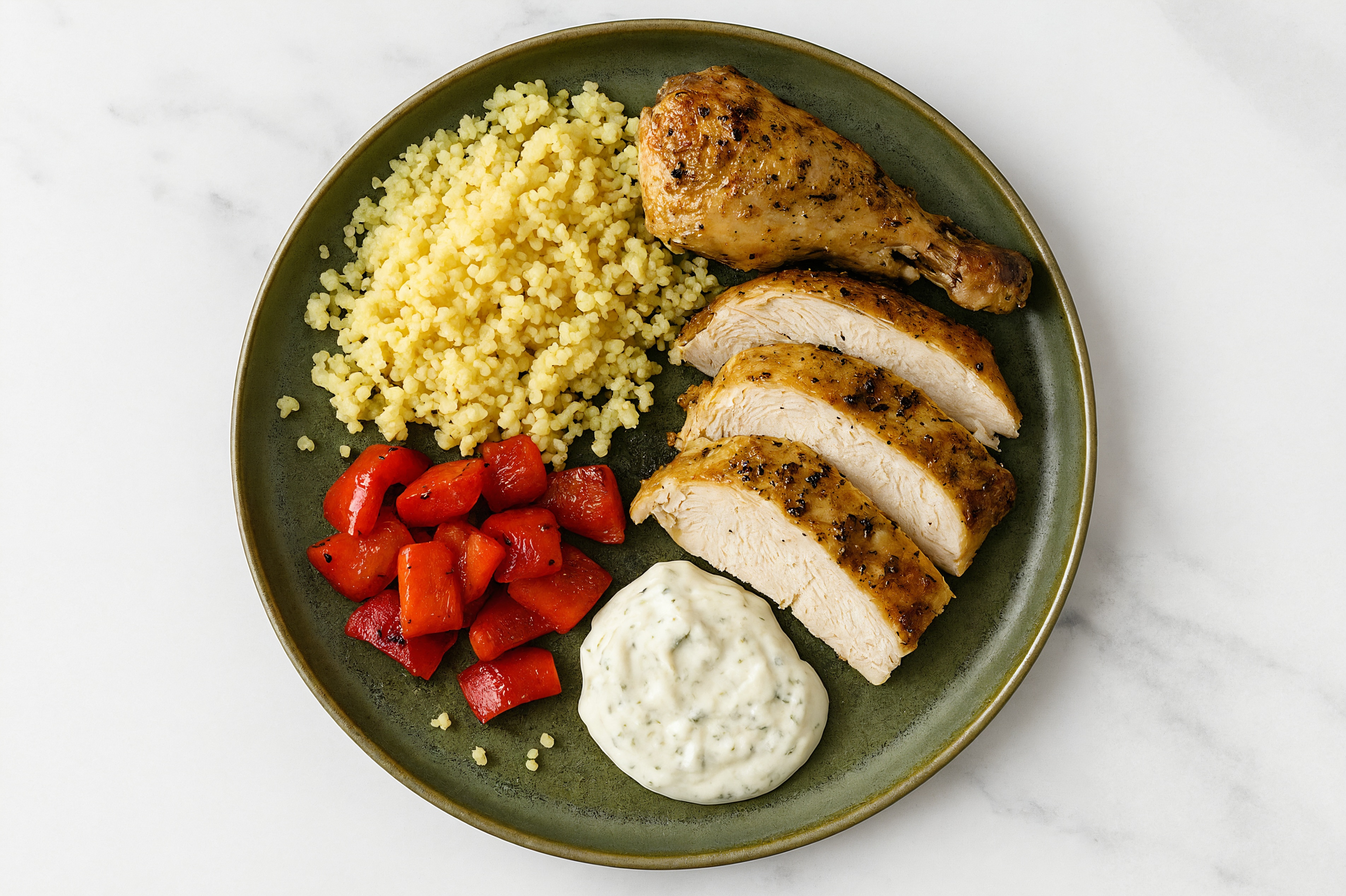 Lemon Pepper Chicken over Couscous