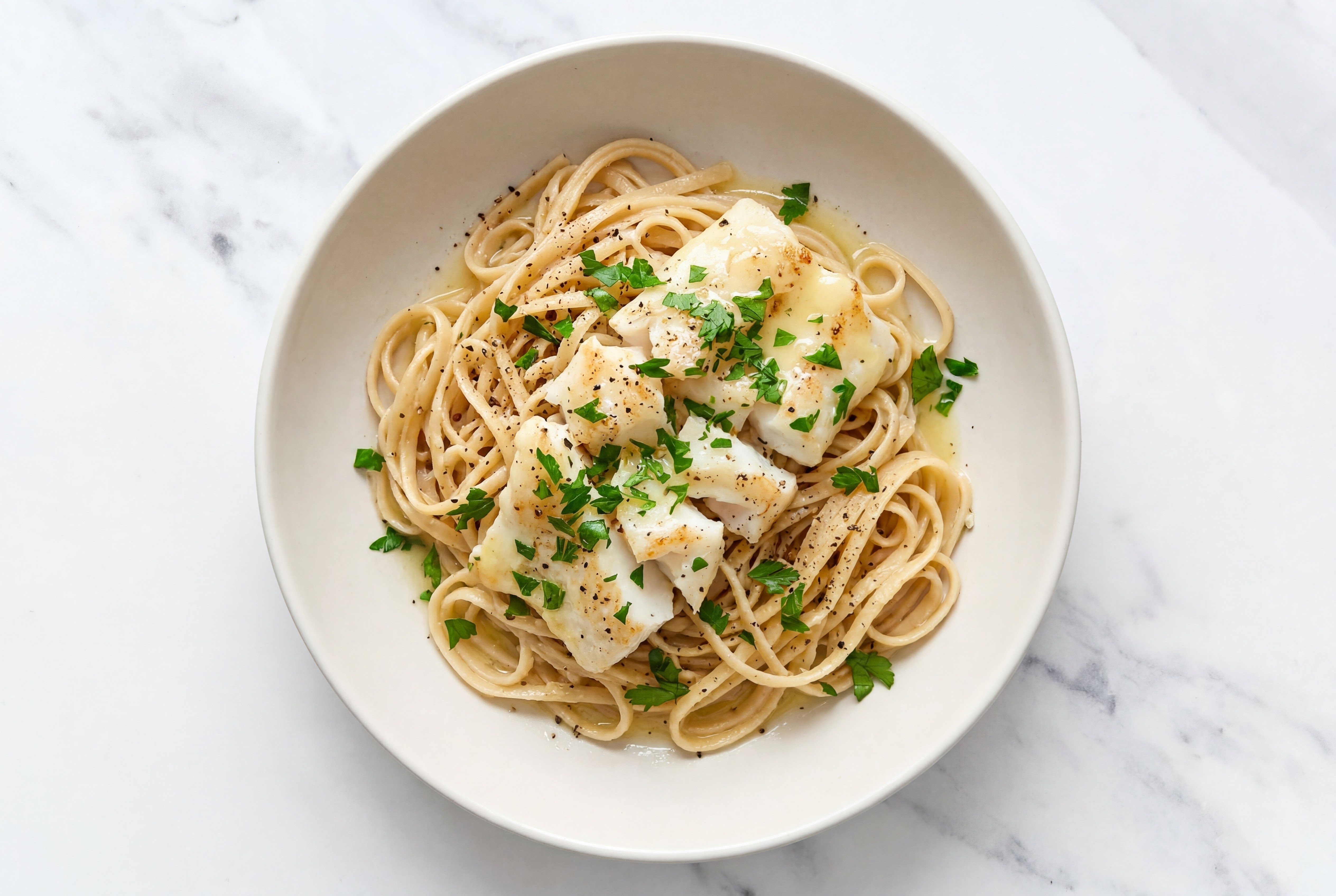 Lemon Melt Organic Cold-Pressed Plant Butter Cod Linguine